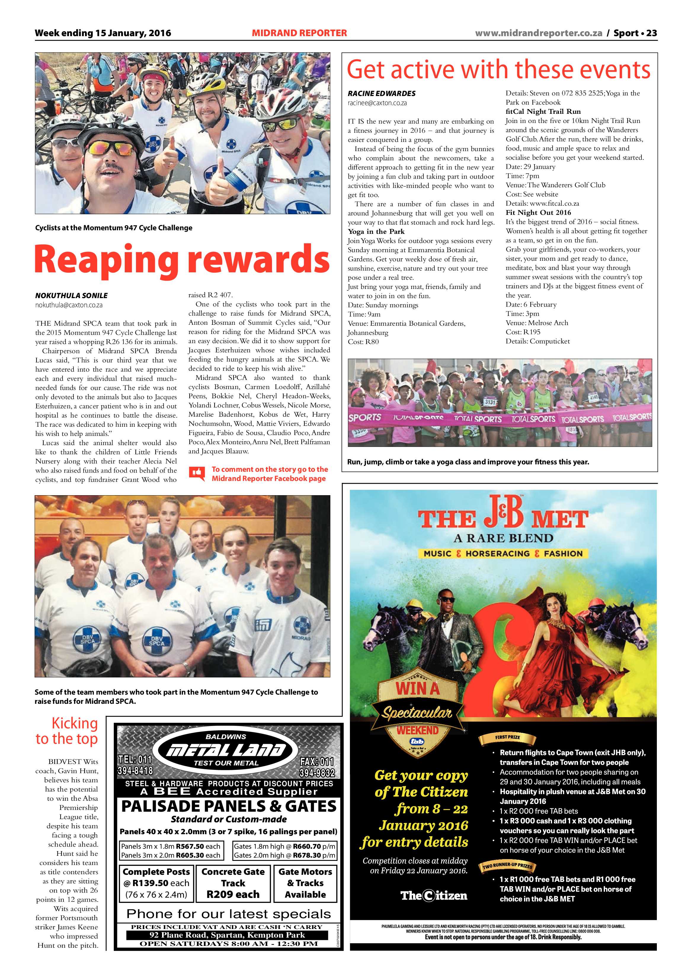 Midrand Reporter 15 January 2016 page 23