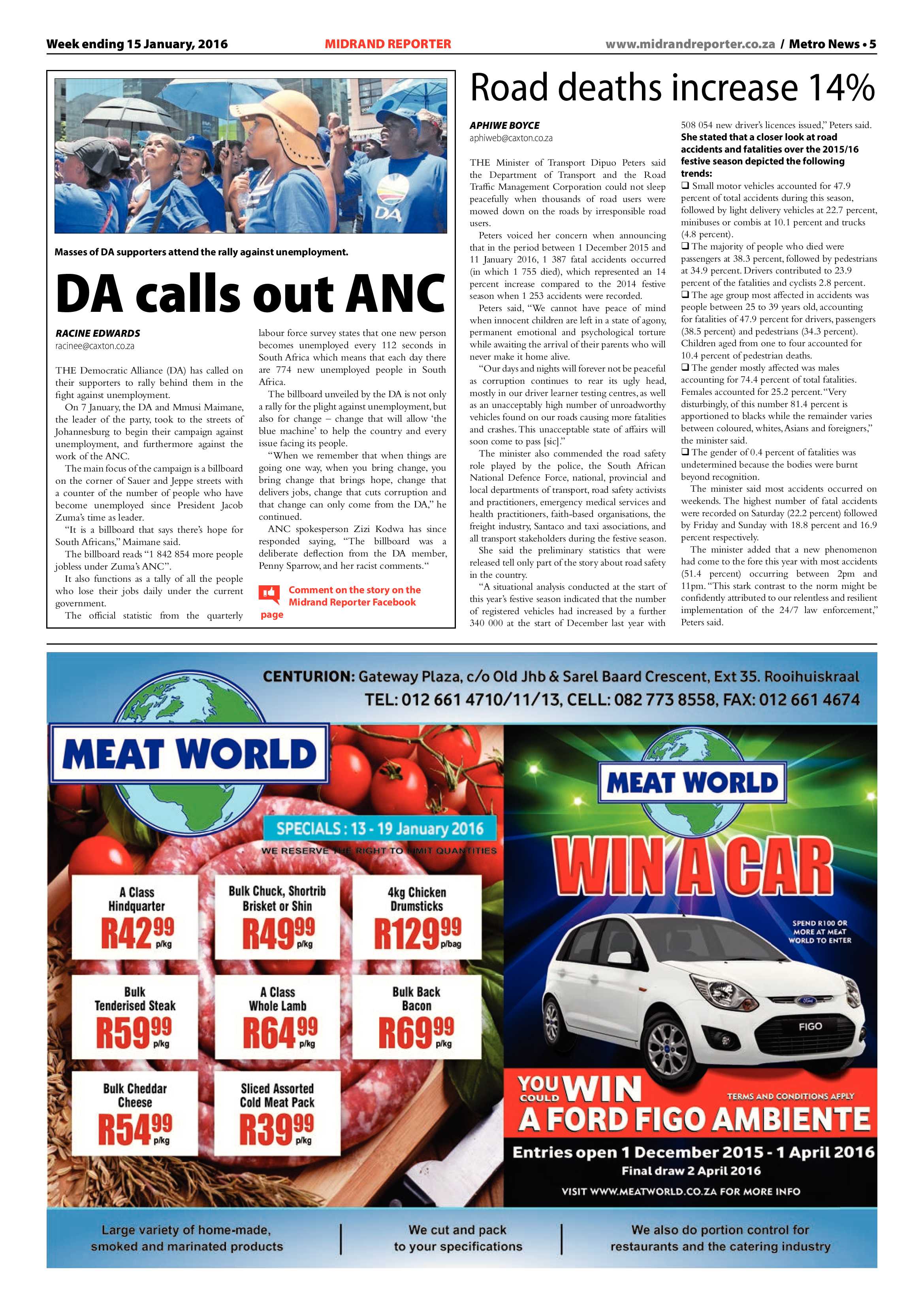 Midrand Reporter 15 January 2016 page 5