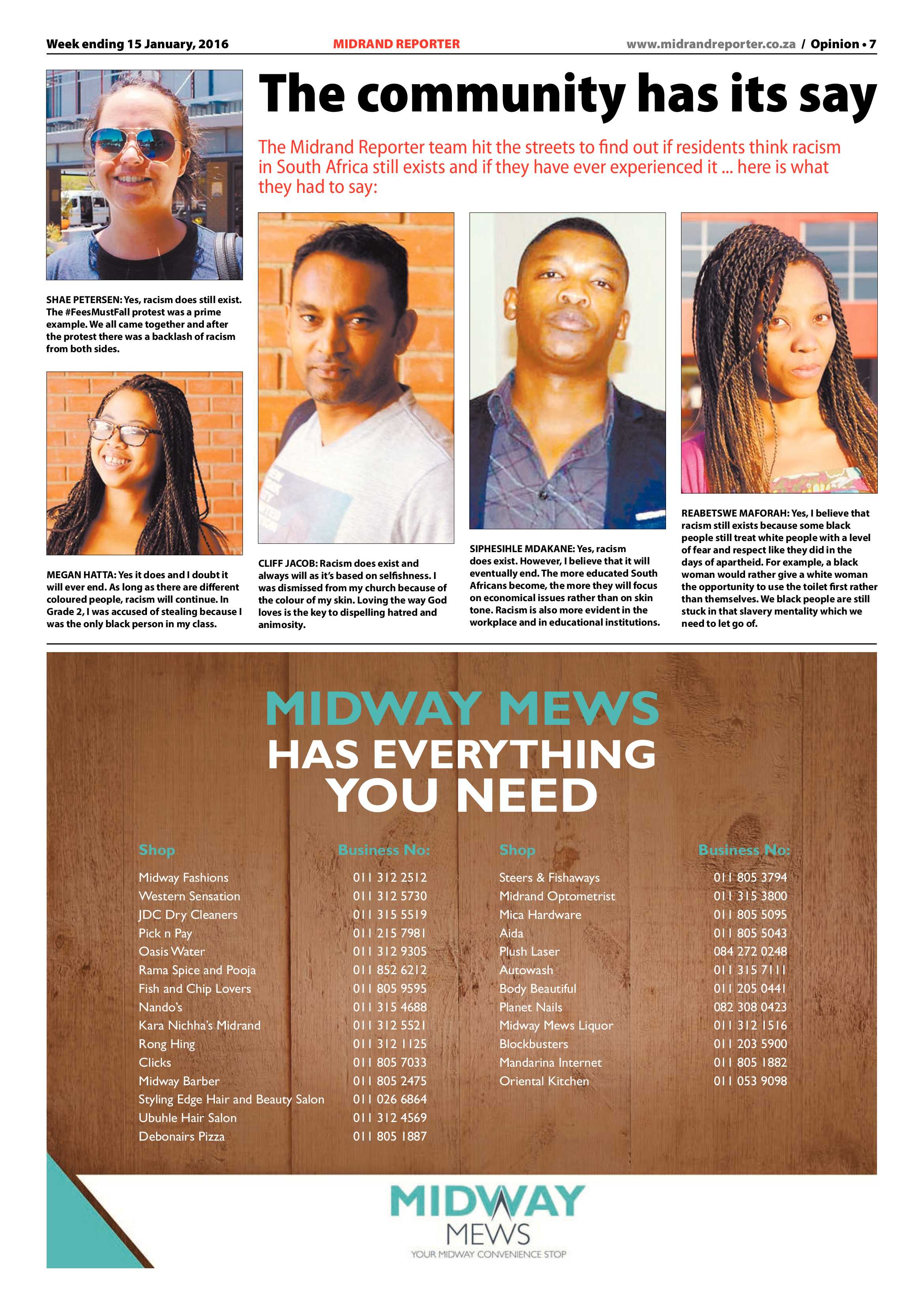 Midrand Reporter 15 January 2016 page 7