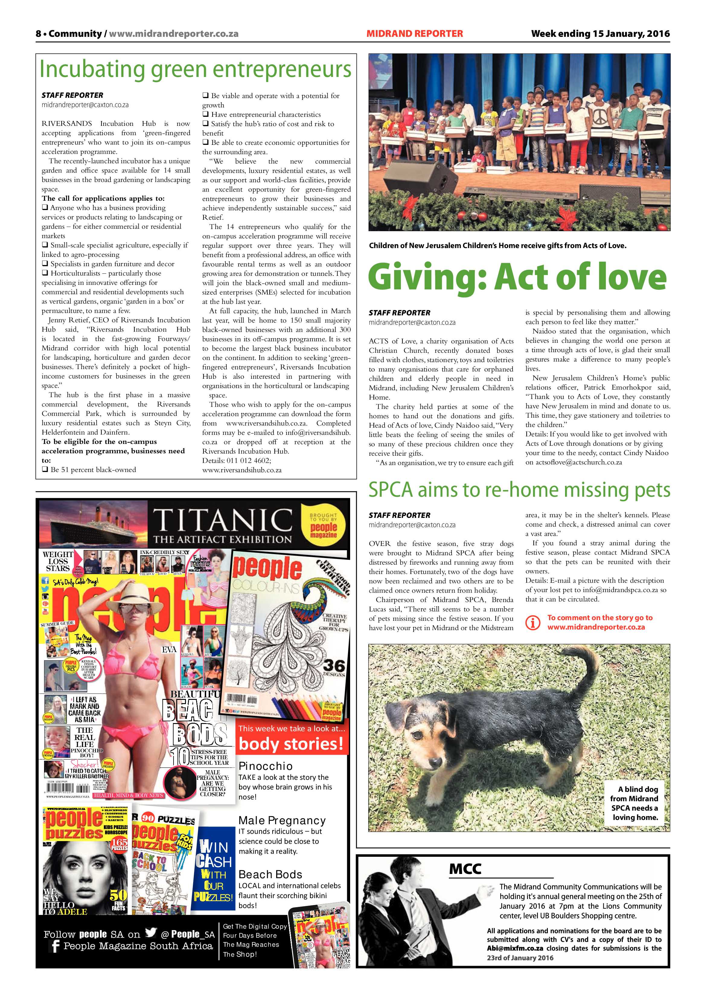 Midrand Reporter 15 January 2016 page 8