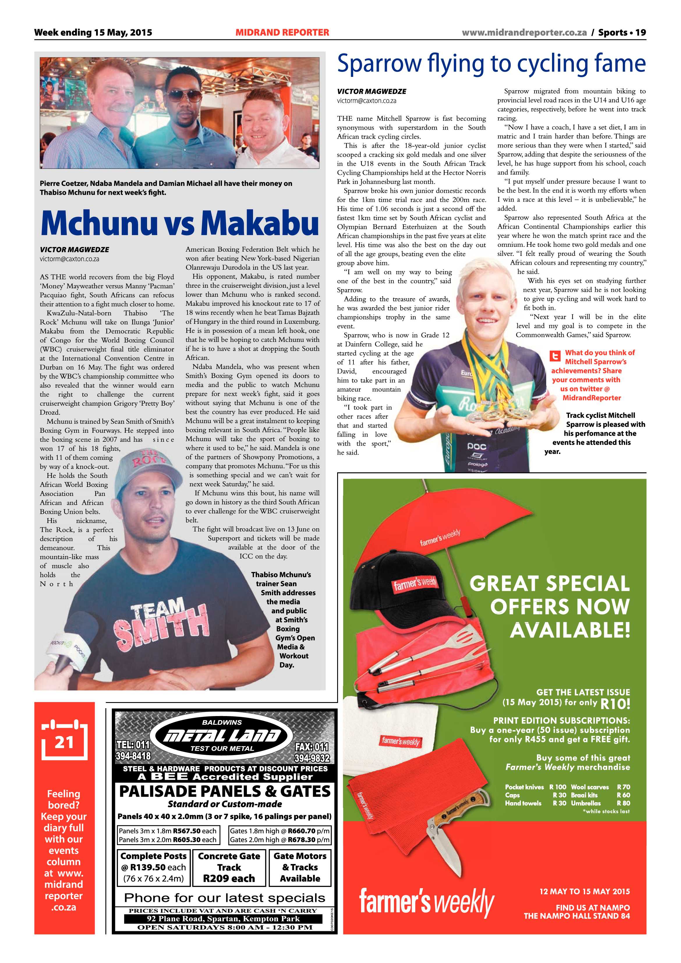 Midrand Reporter 15 May 2015 page 19