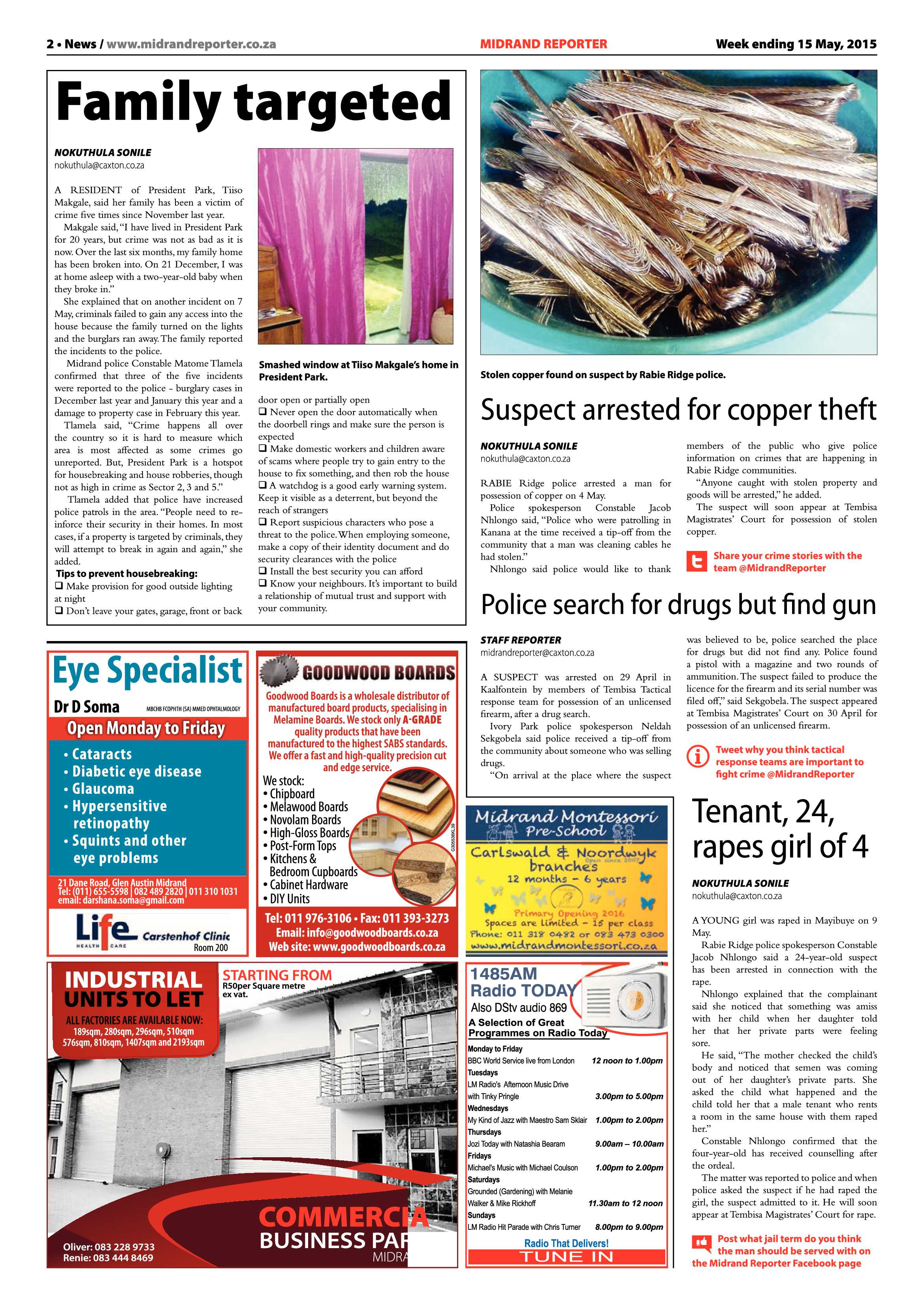 Midrand Reporter 15 May 2015 page 2