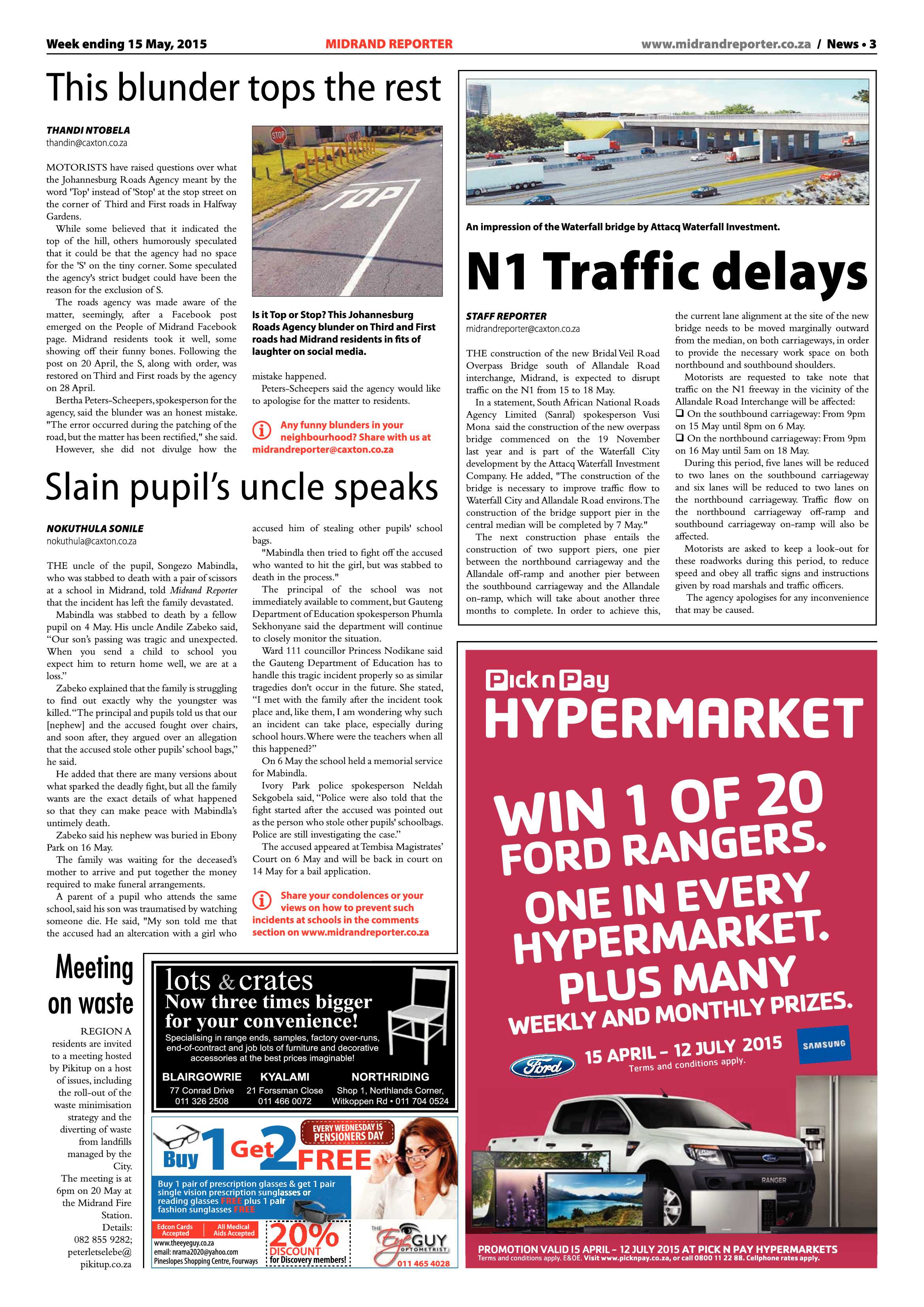 Midrand Reporter 15 May 2015 page 3