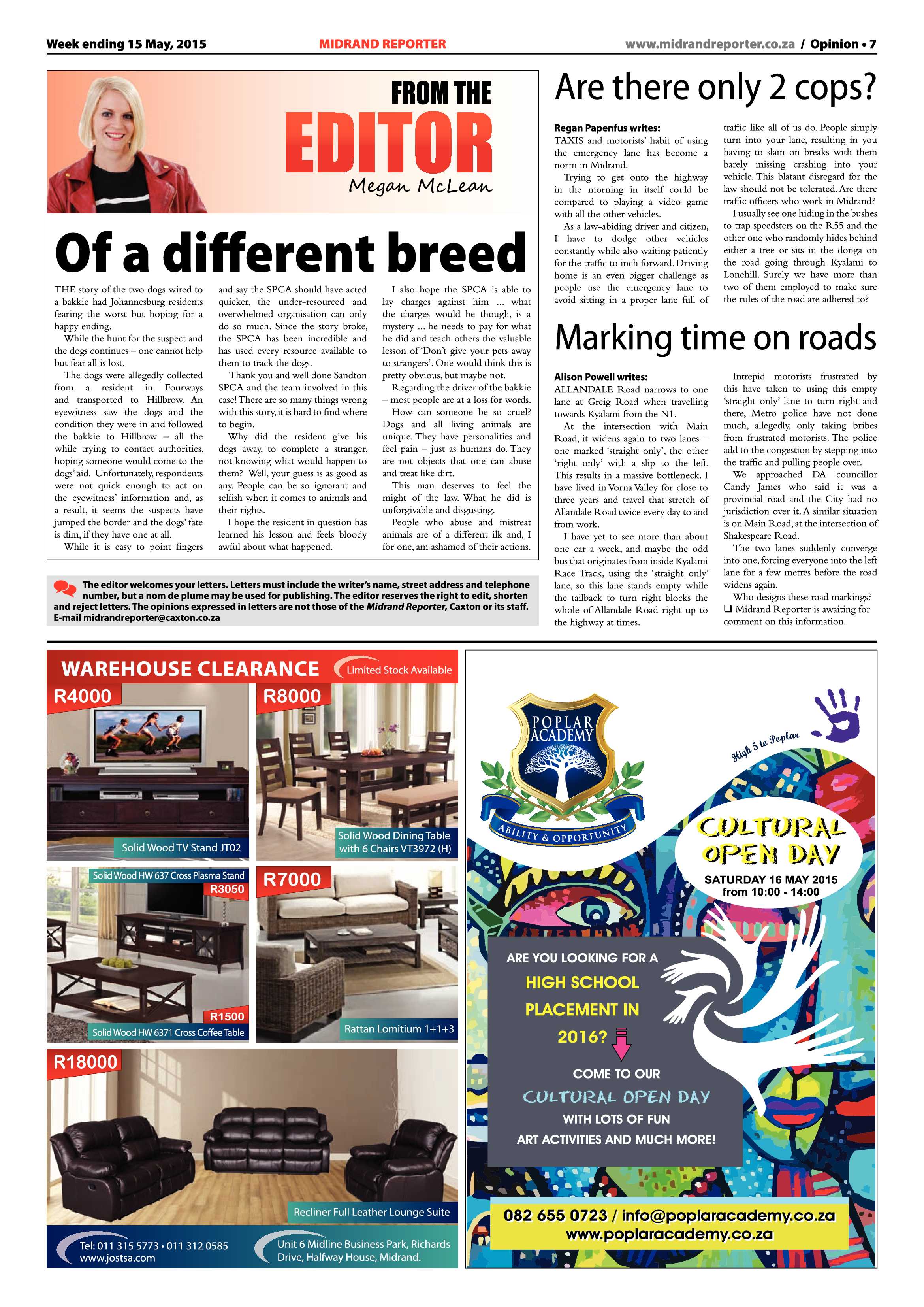 Midrand Reporter 15 May 2015 page 7