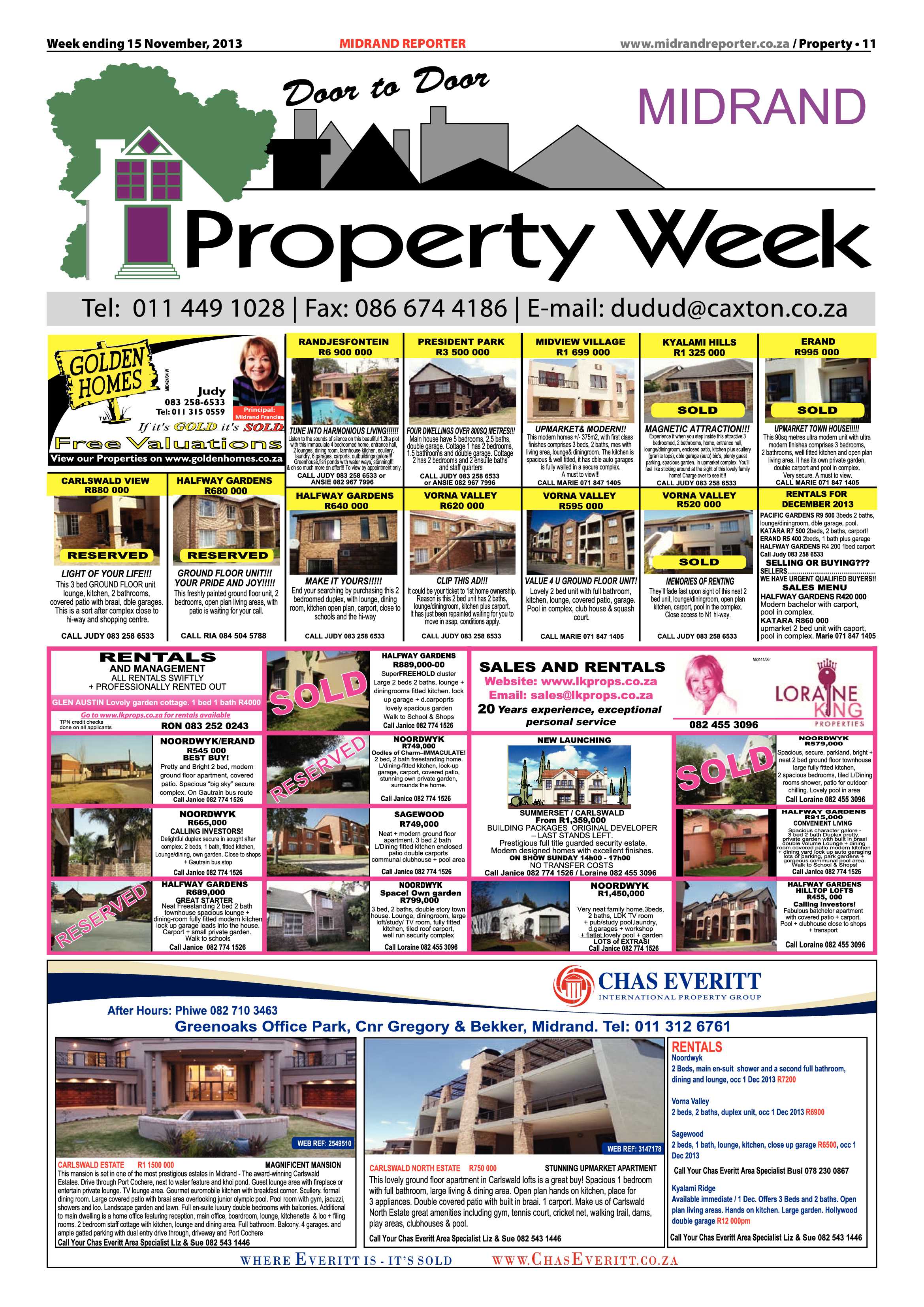 Midrand Reporter 15 November 2013 page 11