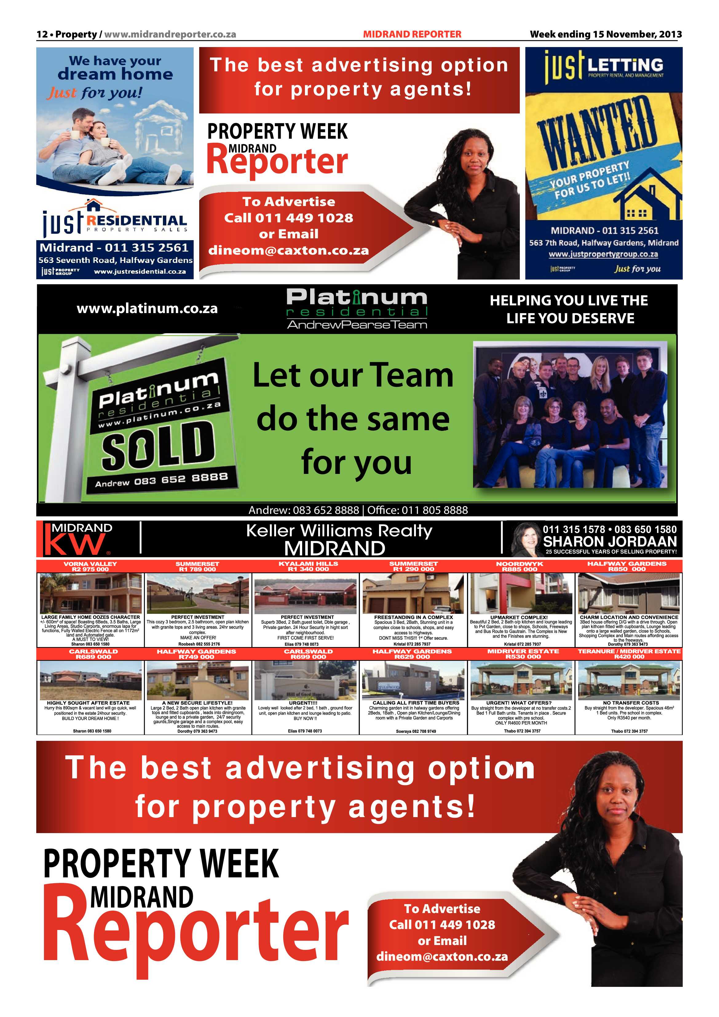Midrand Reporter 15 November 2013 page 12