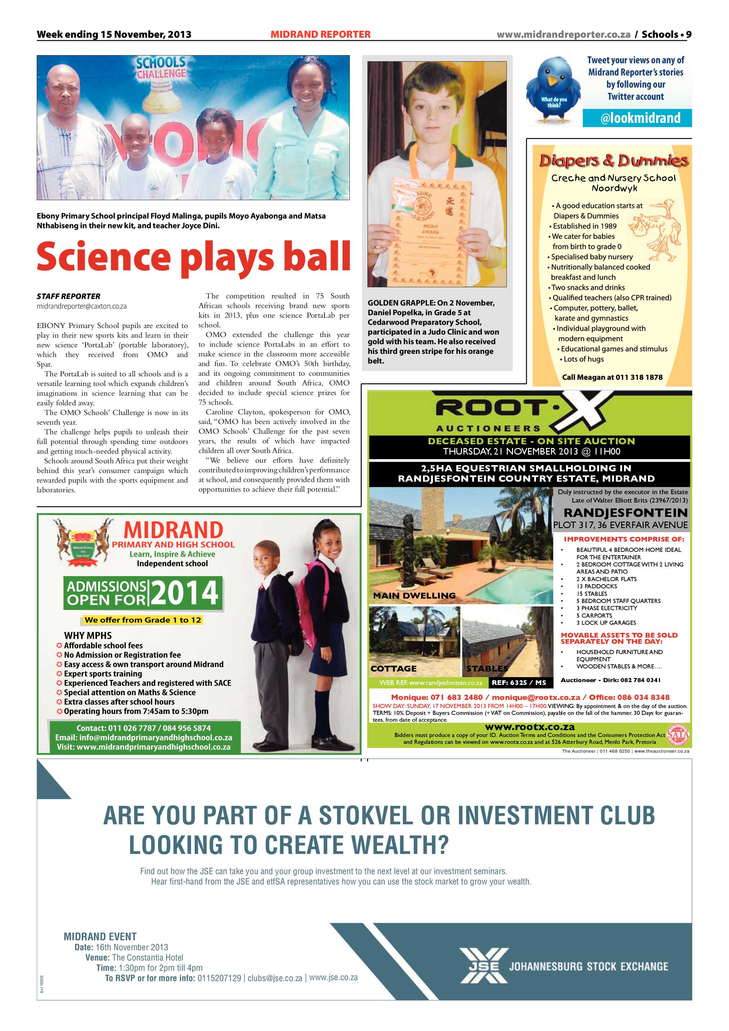 Midrand Reporter 15 November 2013 page 9
