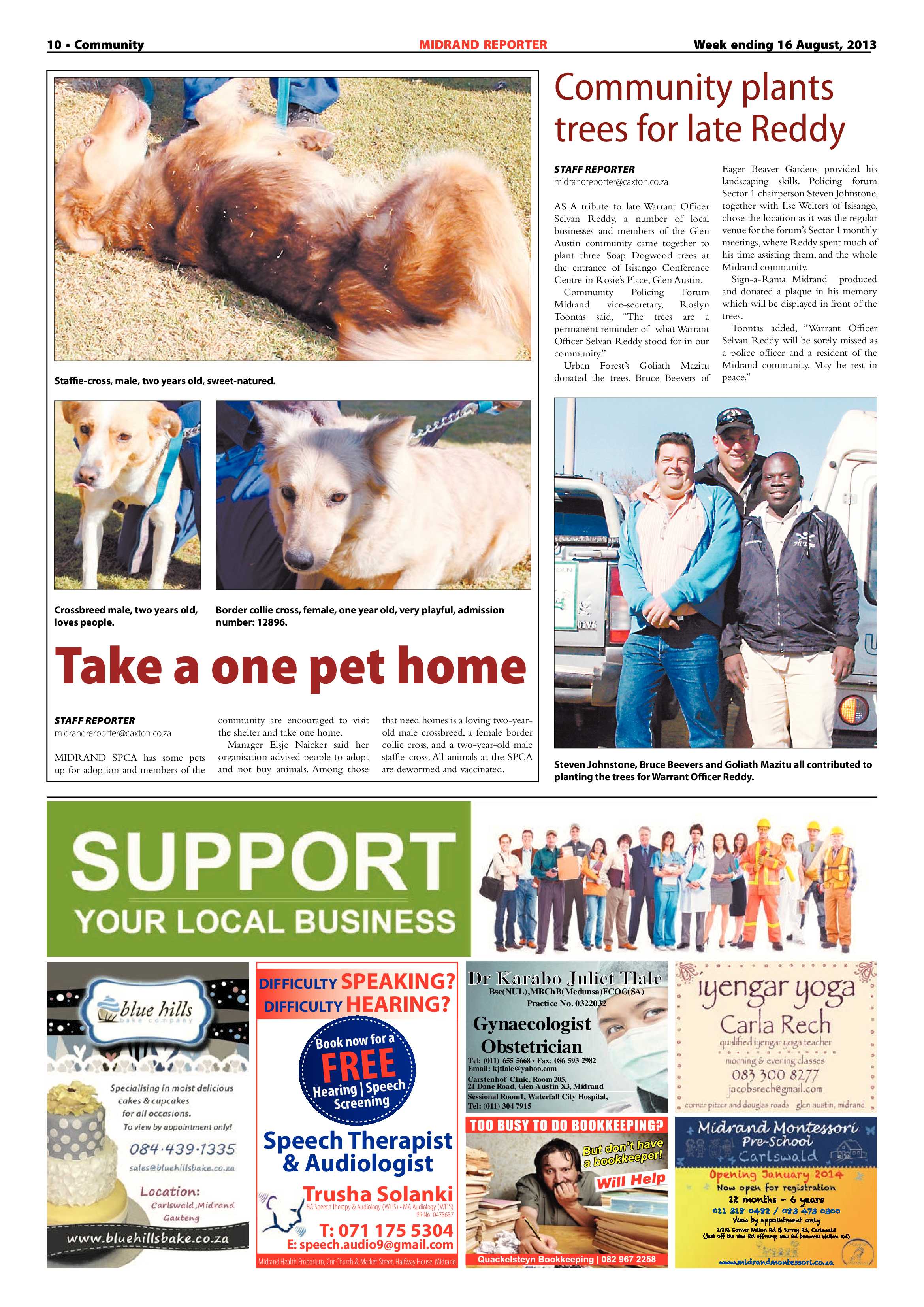 Midrand Reporter 16 August 2013 page 10