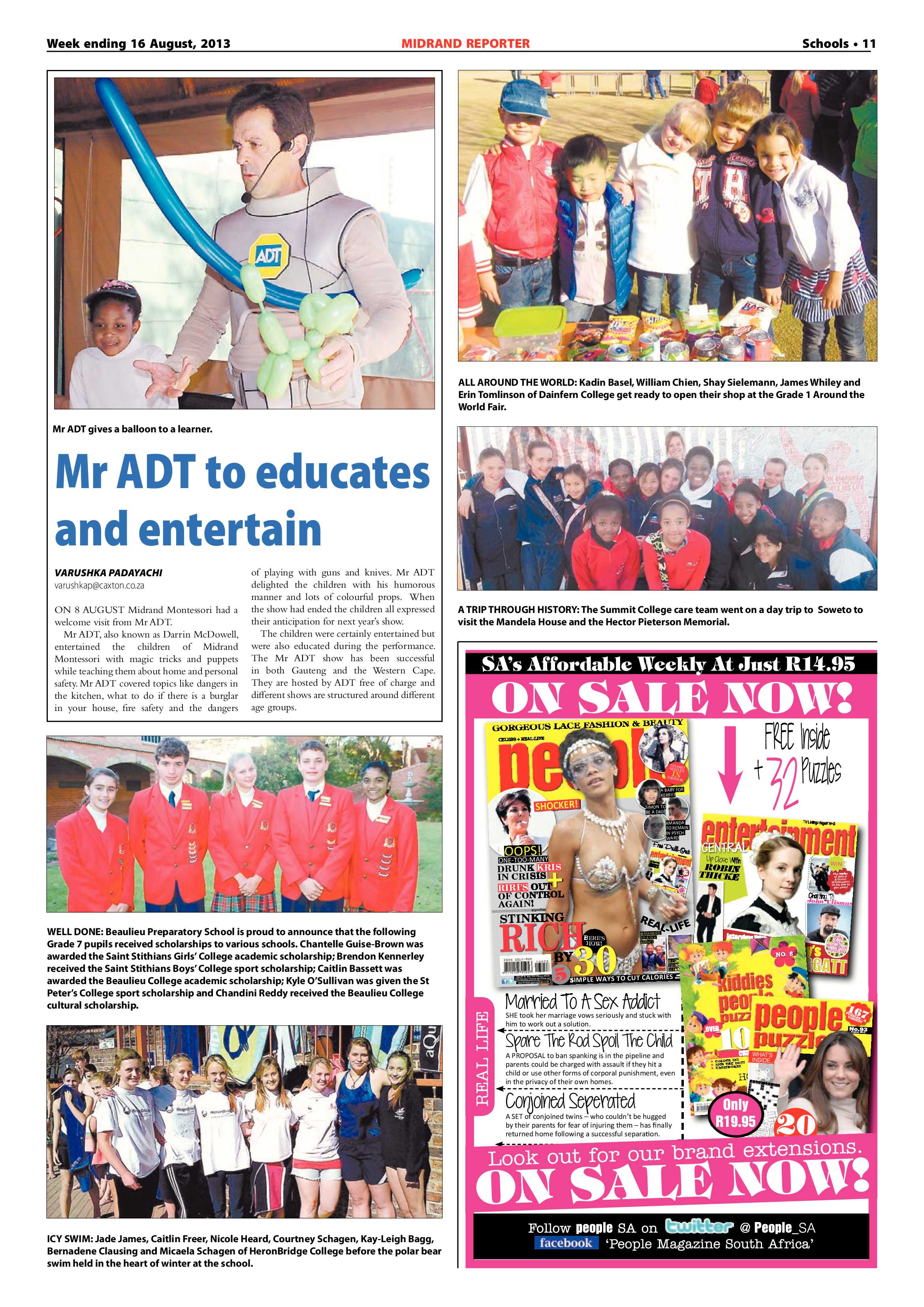Midrand Reporter 16 August 2013 page 11