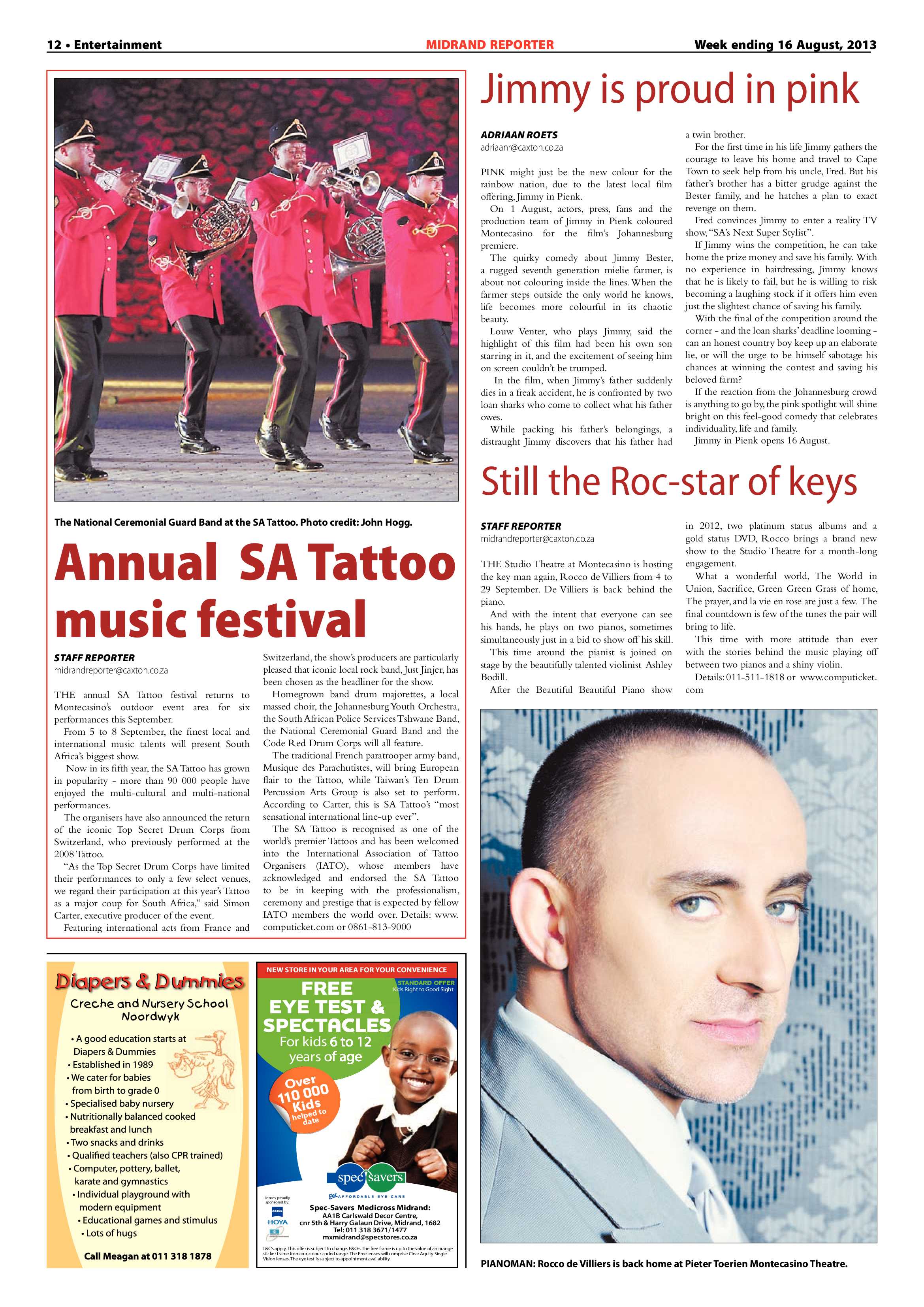Midrand Reporter 16 August 2013 page 12