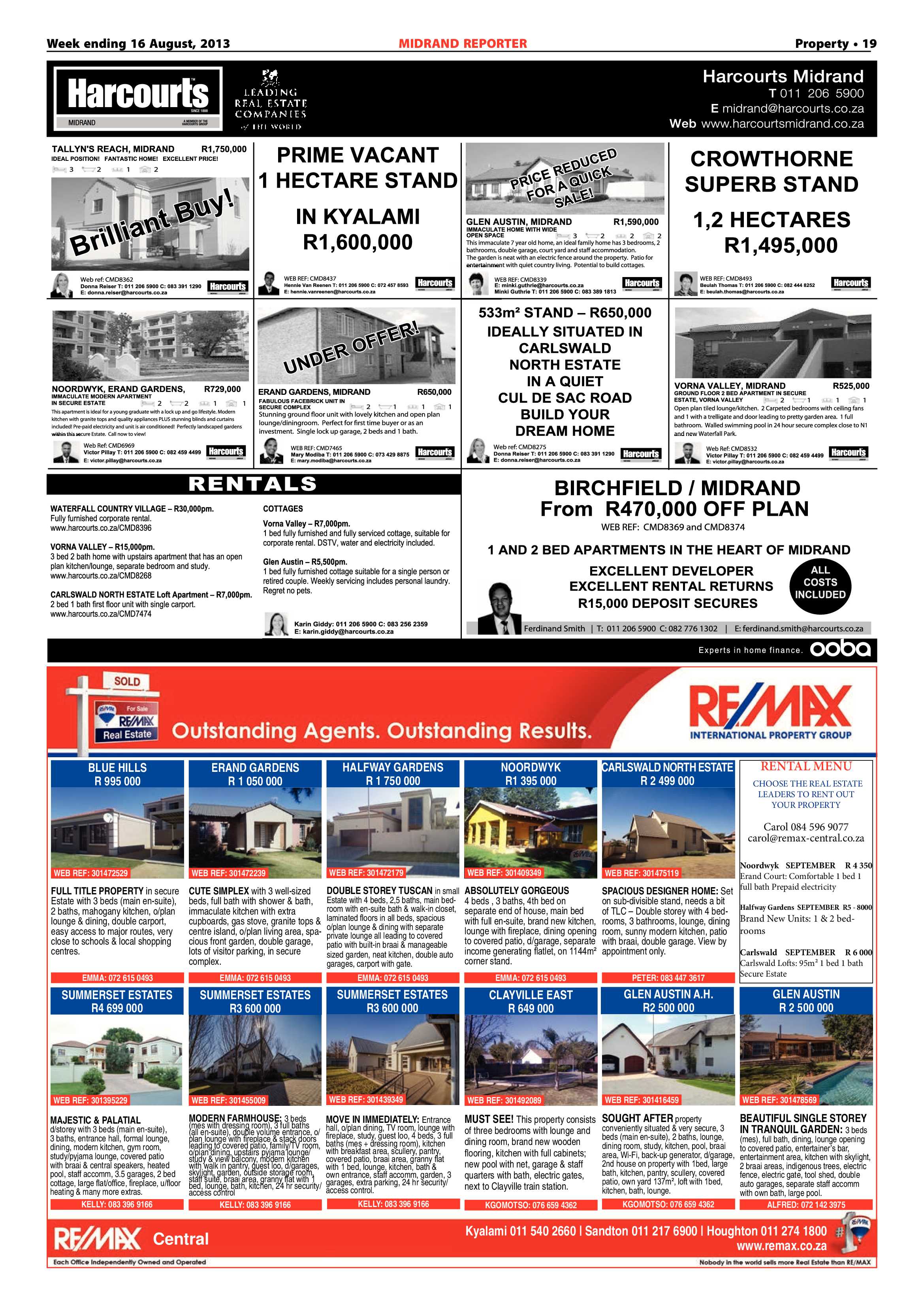 Midrand Reporter 16 August 2013 page 19