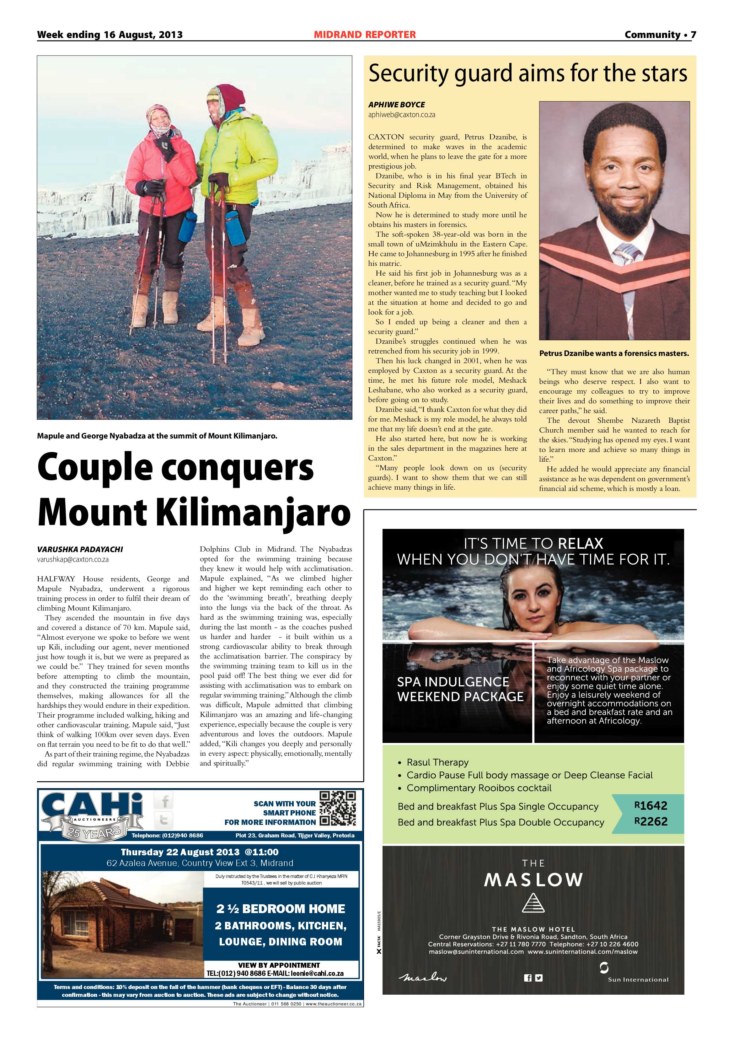 Midrand Reporter 16 August 2013 page 7