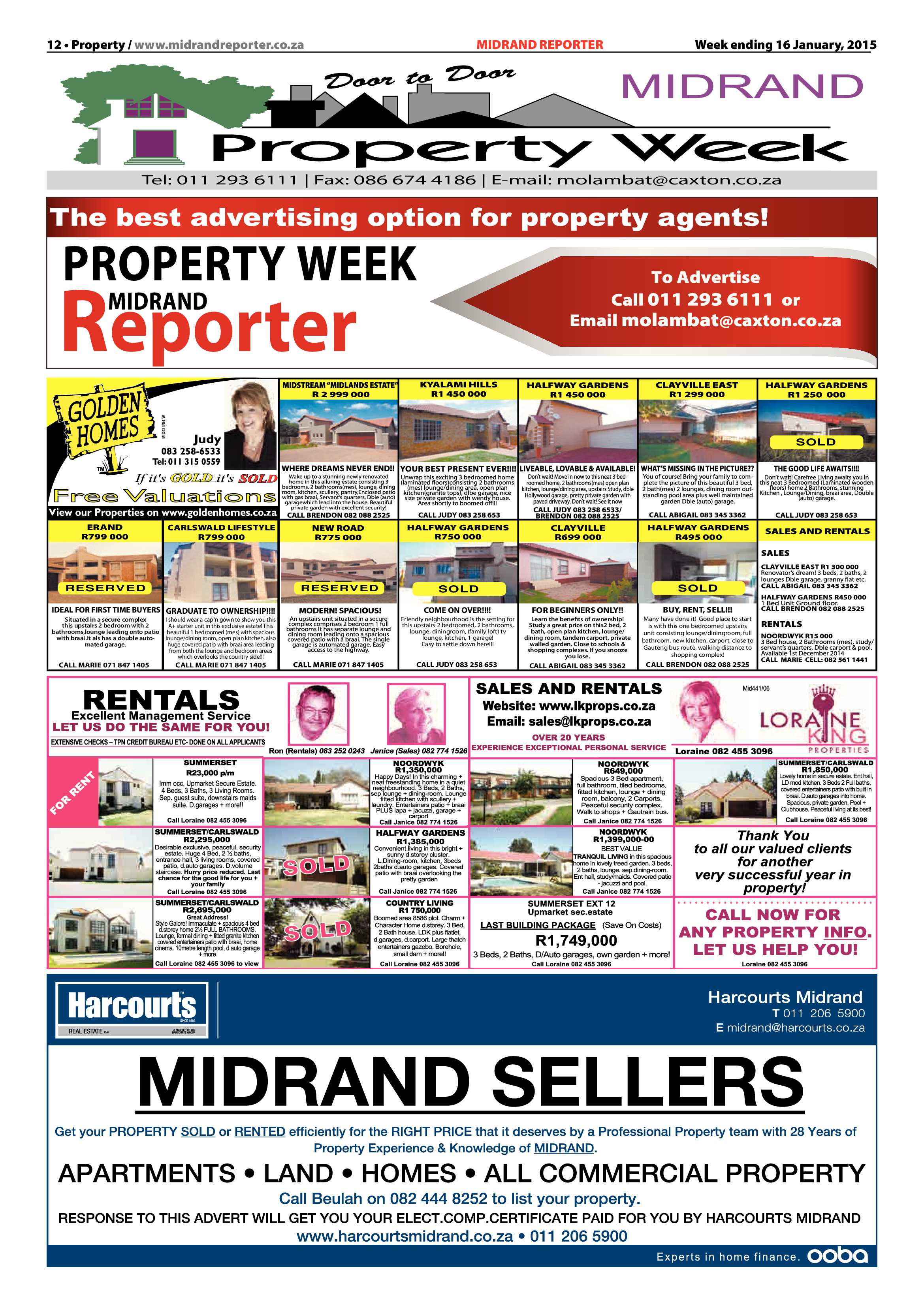 Midrand Reporter 16 January 2015 page 12