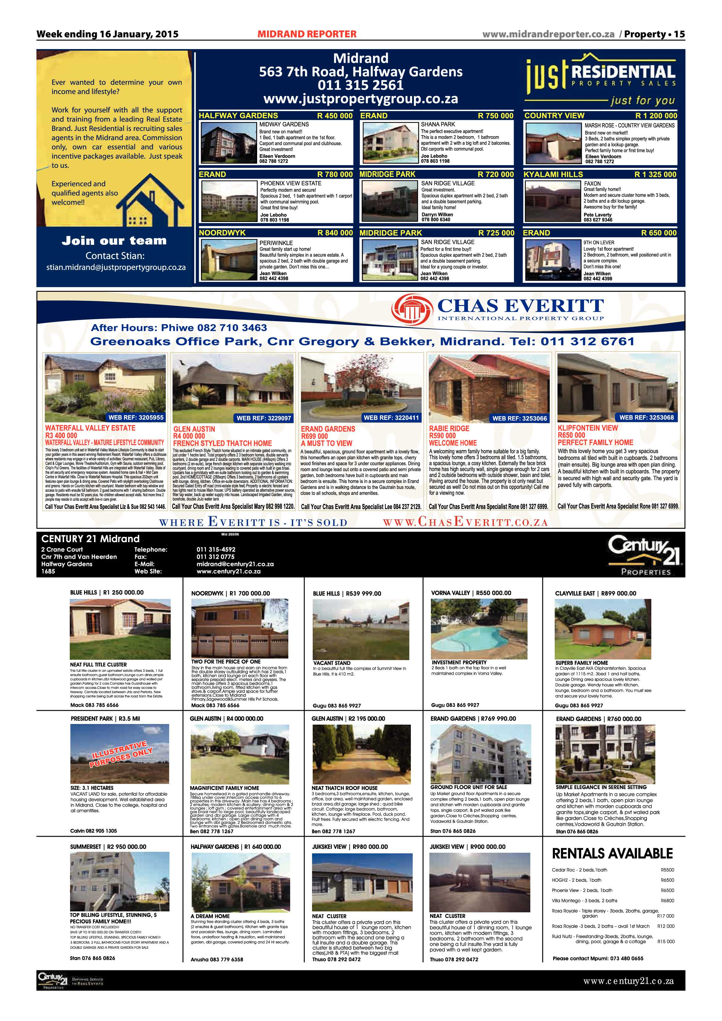 Midrand Reporter 16 January 2015 page 15