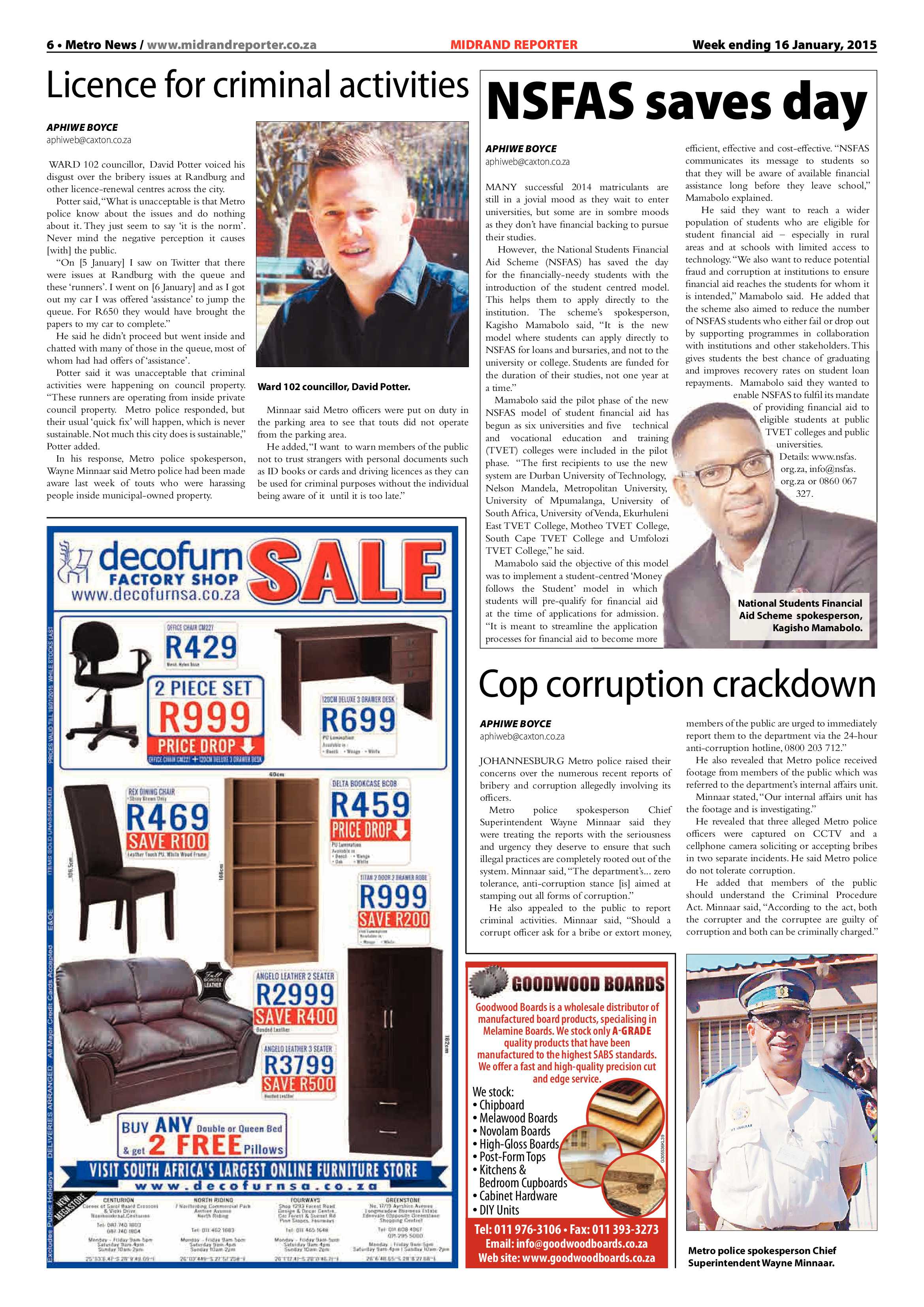 Midrand Reporter 16 January 2015 page 6