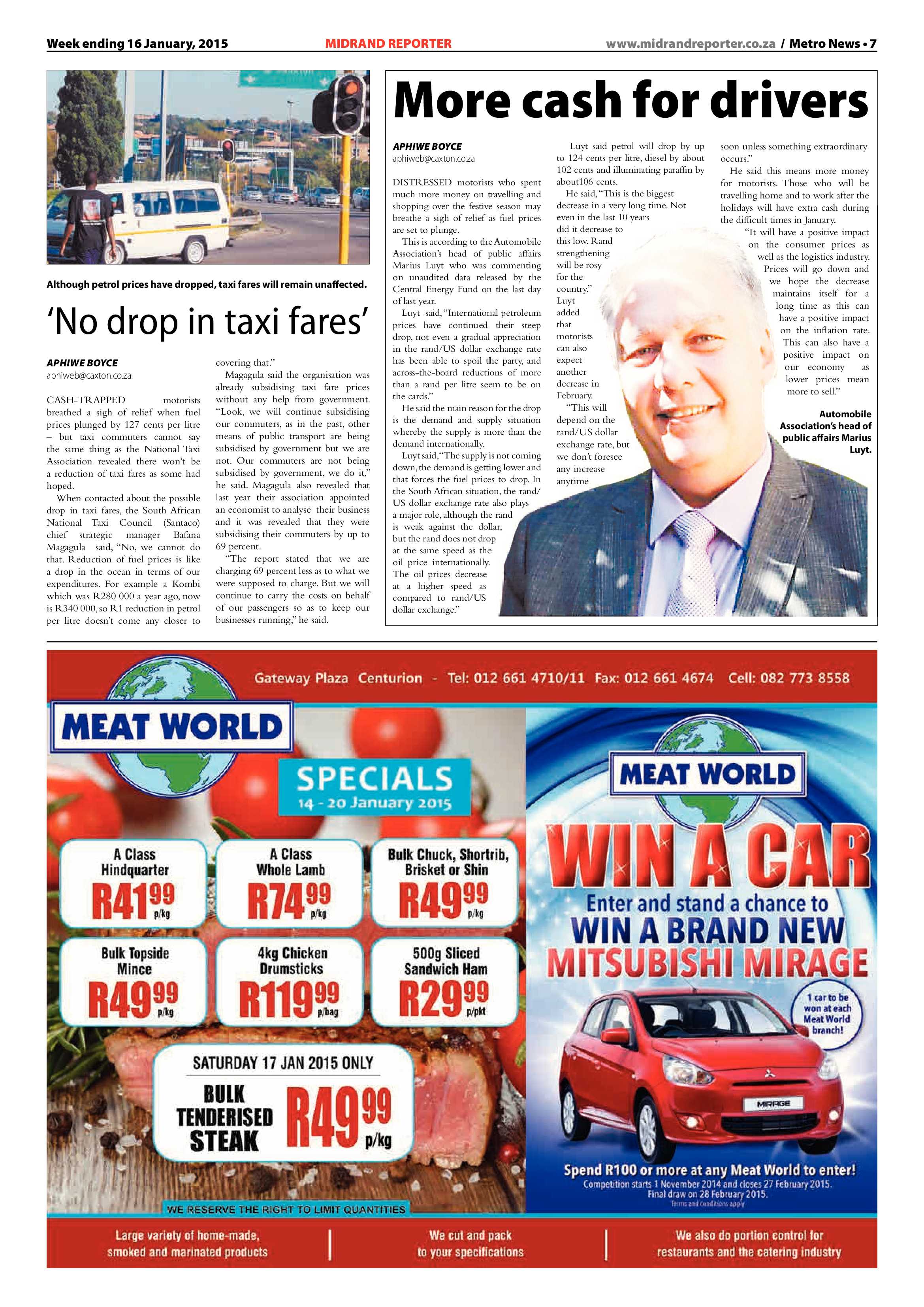Midrand Reporter 16 January 2015 page 7