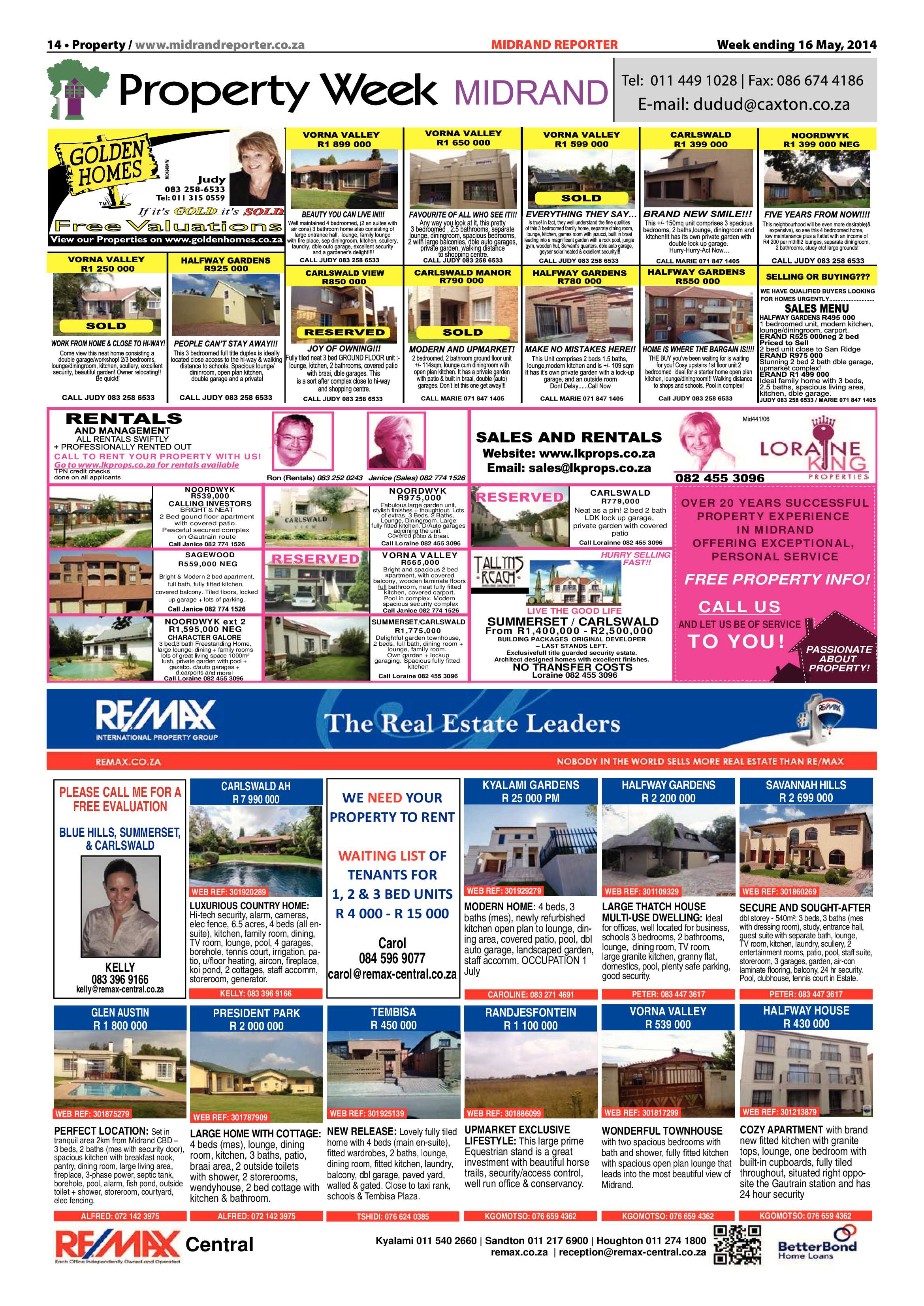 Midrand Reporter 16 May 2014 page 14
