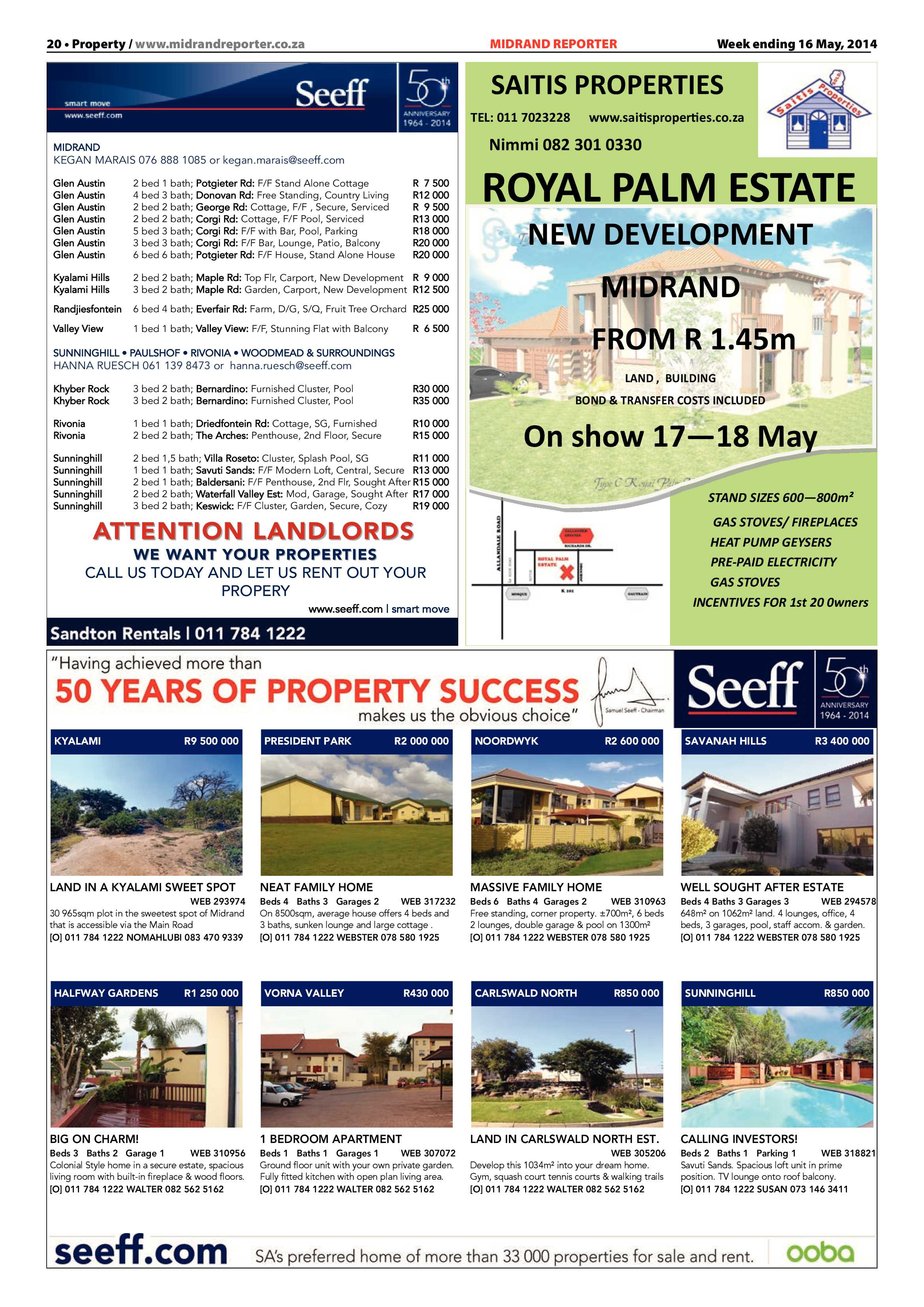 Midrand Reporter 16 May 2014 page 20