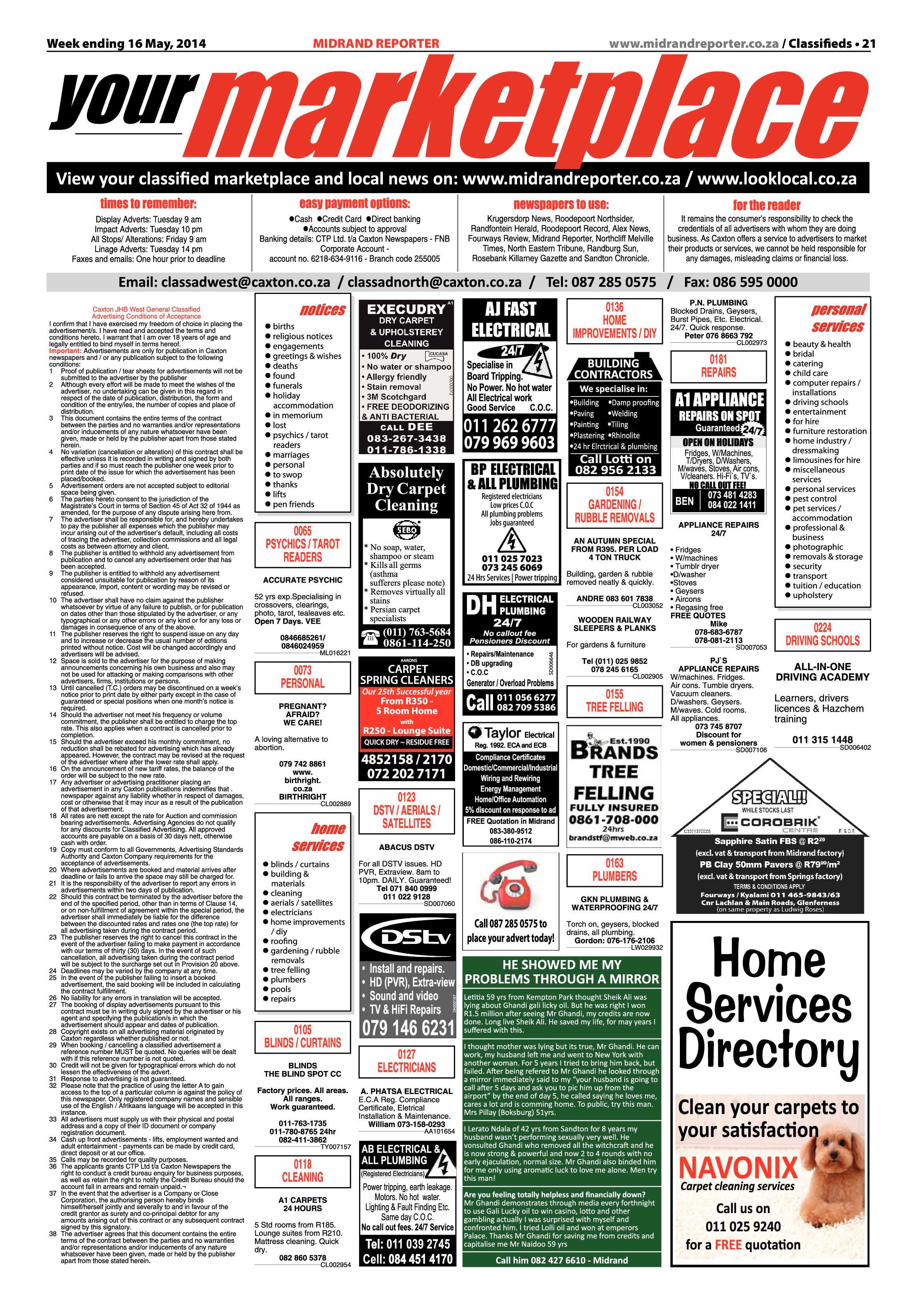 Midrand Reporter 16 May 2014 page 21