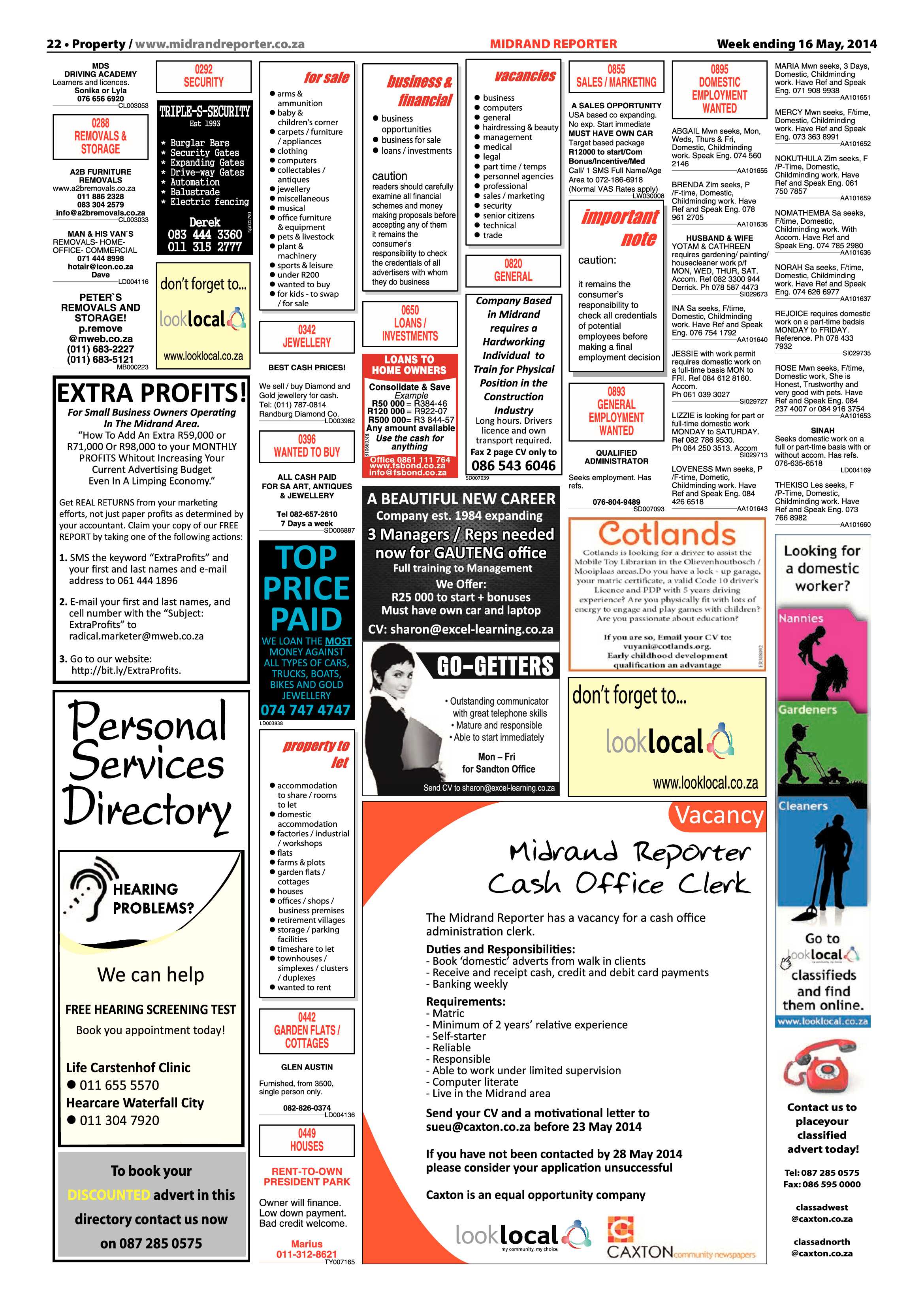 Midrand Reporter 16 May 2014 page 22
