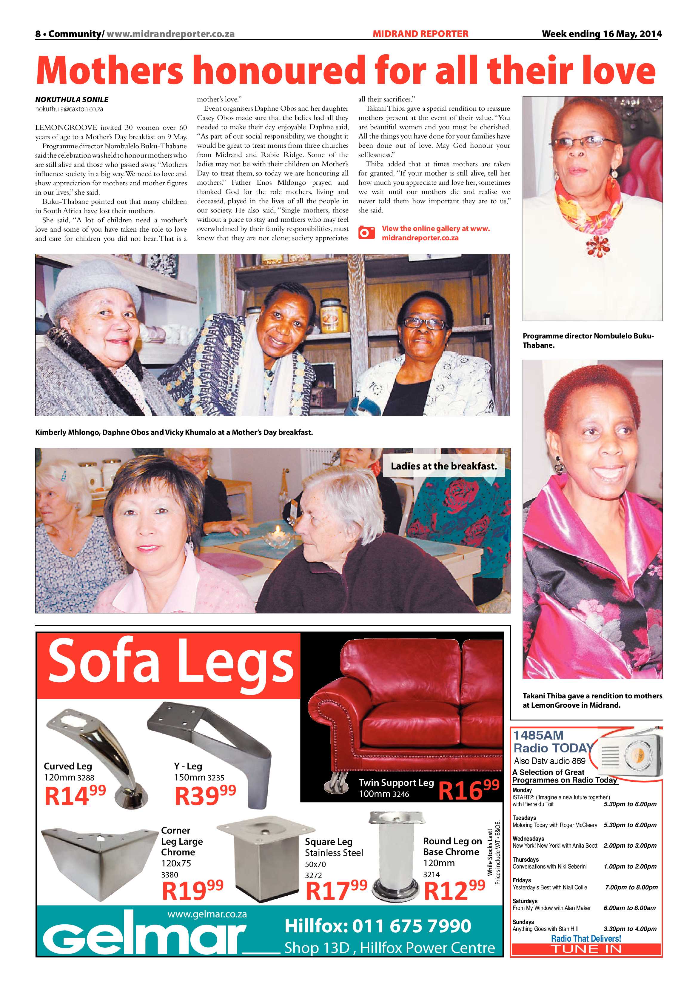 Midrand Reporter 16 May 2014 page 8