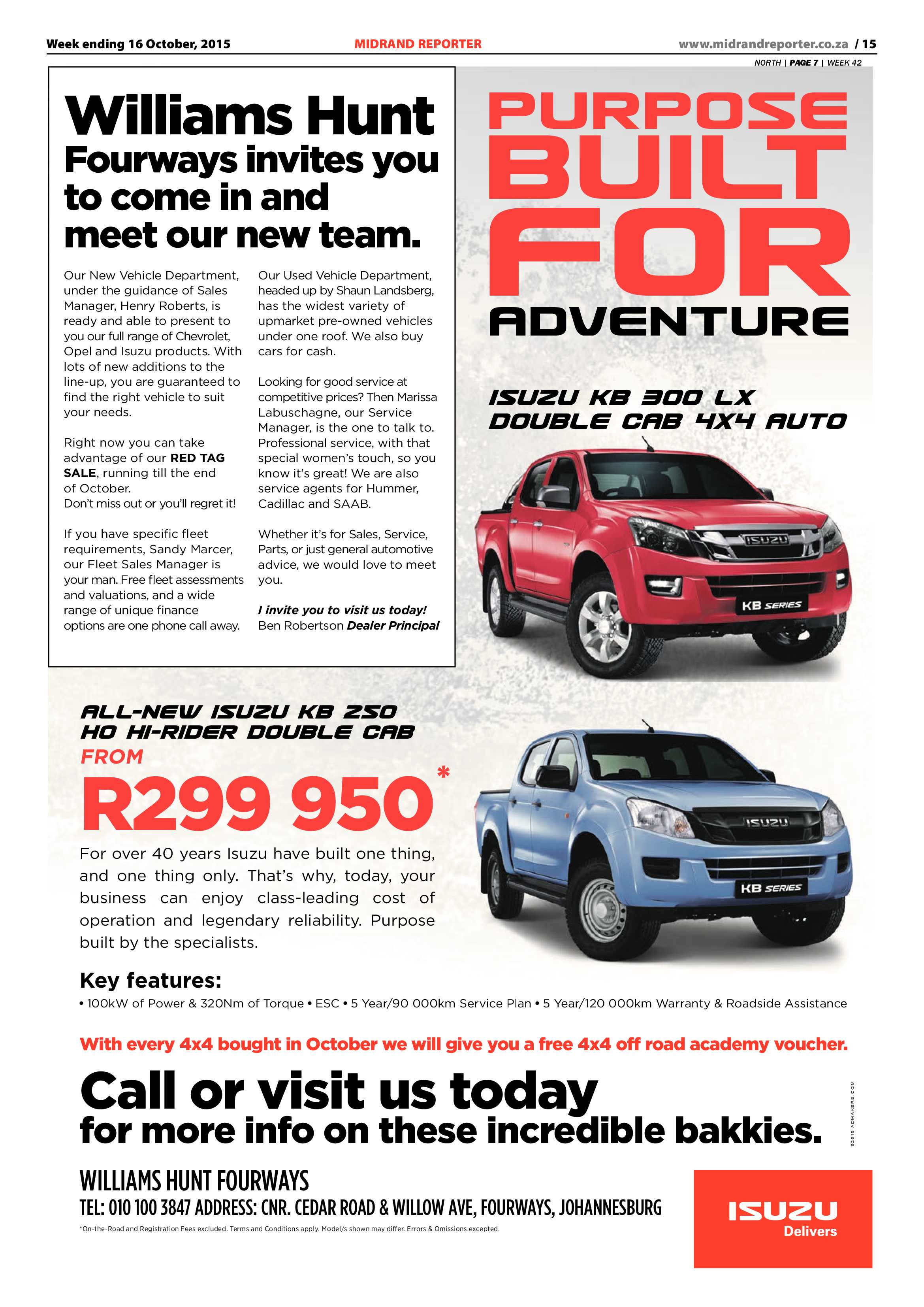 Midrand Reporter 16 October 2015 page 15