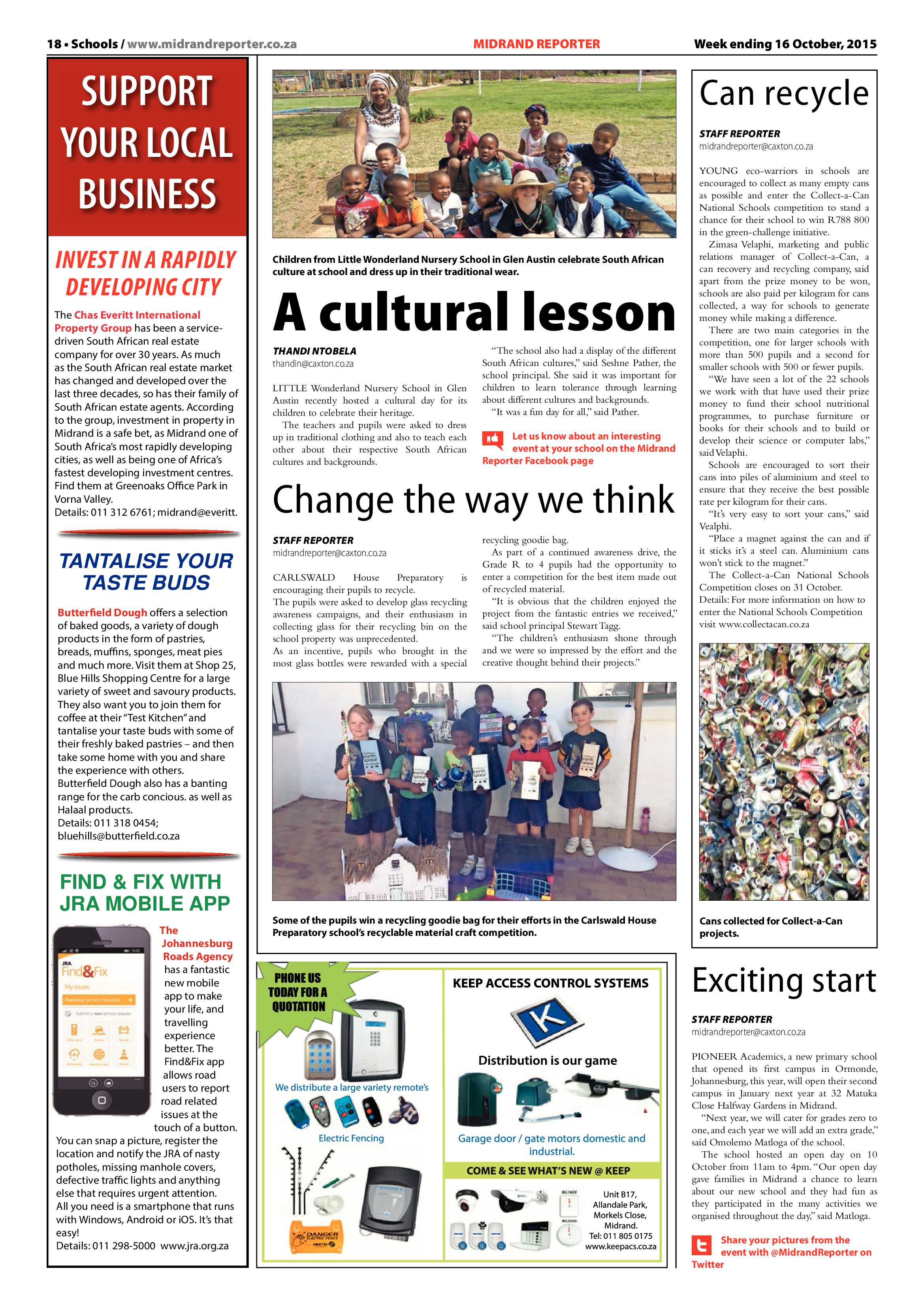 Midrand Reporter 16 October 2015 page 18