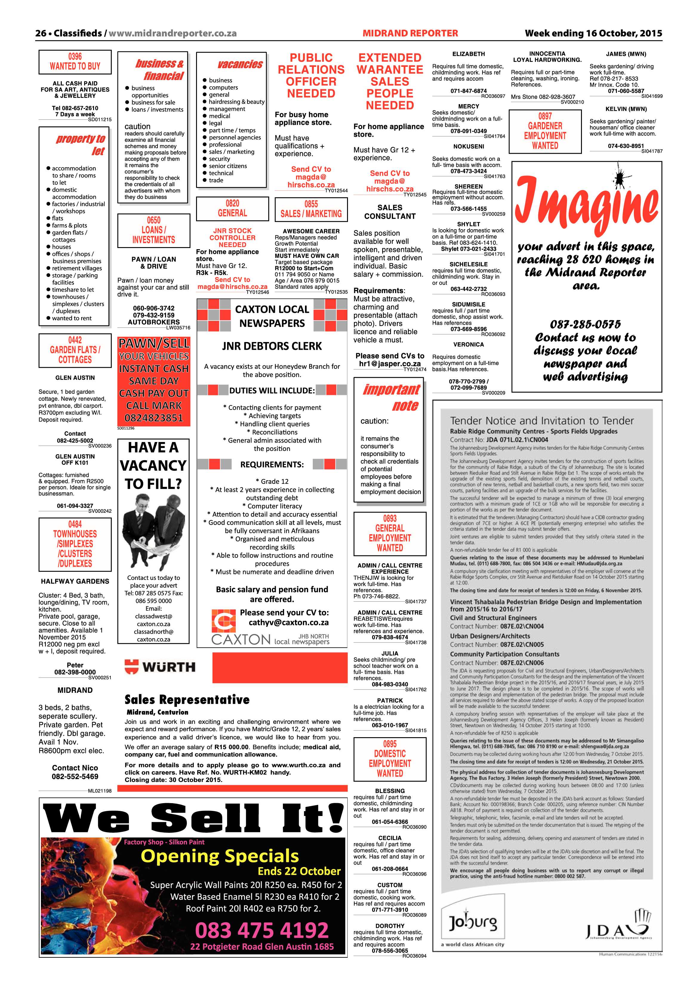 Midrand Reporter 16 October 2015 page 26