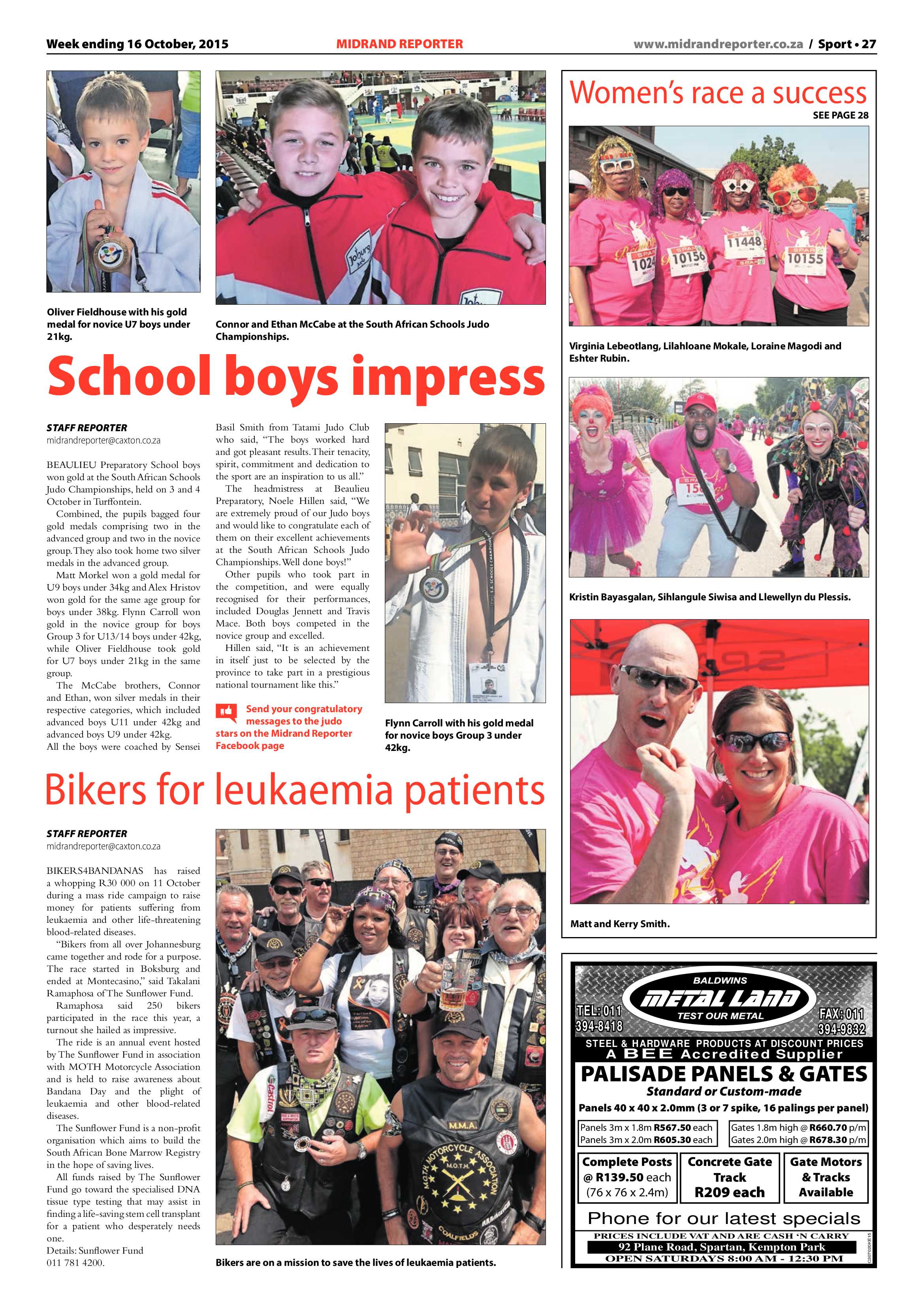 Midrand Reporter 16 October 2015 page 27