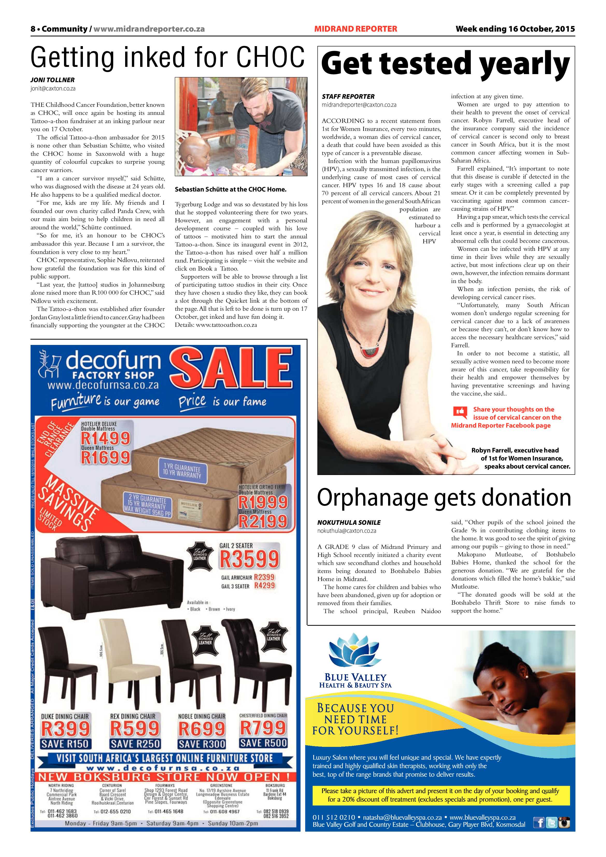 Midrand Reporter 16 October 2015 page 8
