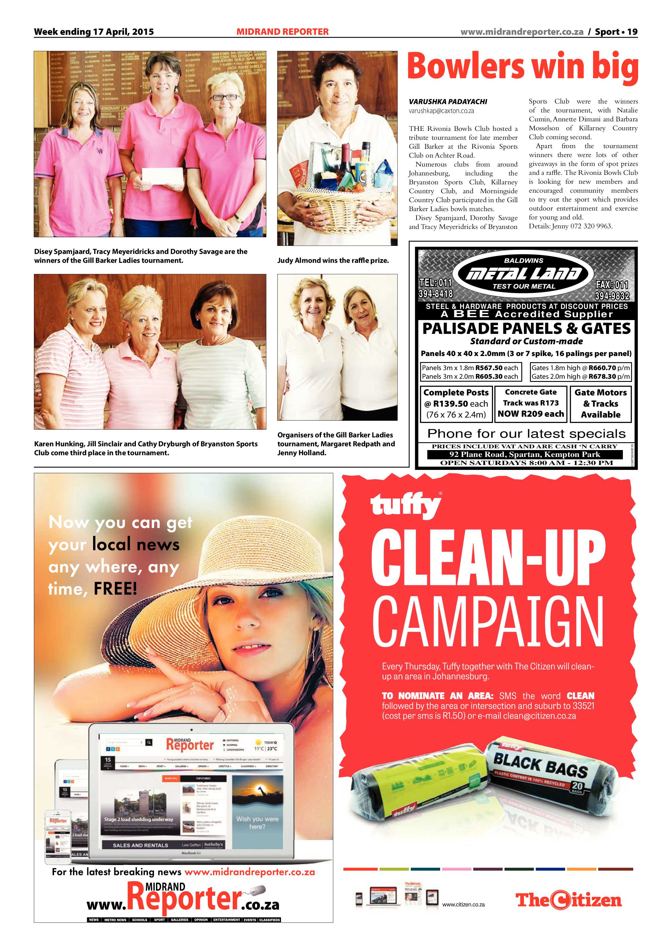 Midrand Reporter 17 April 2015 page 19