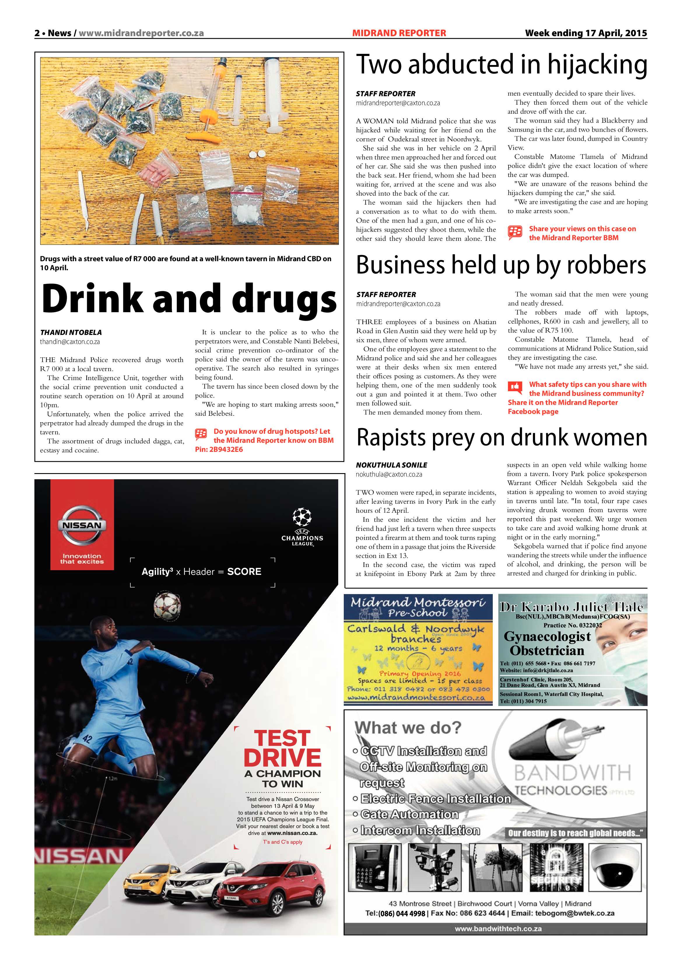 Midrand Reporter 17 April 2015 page 2