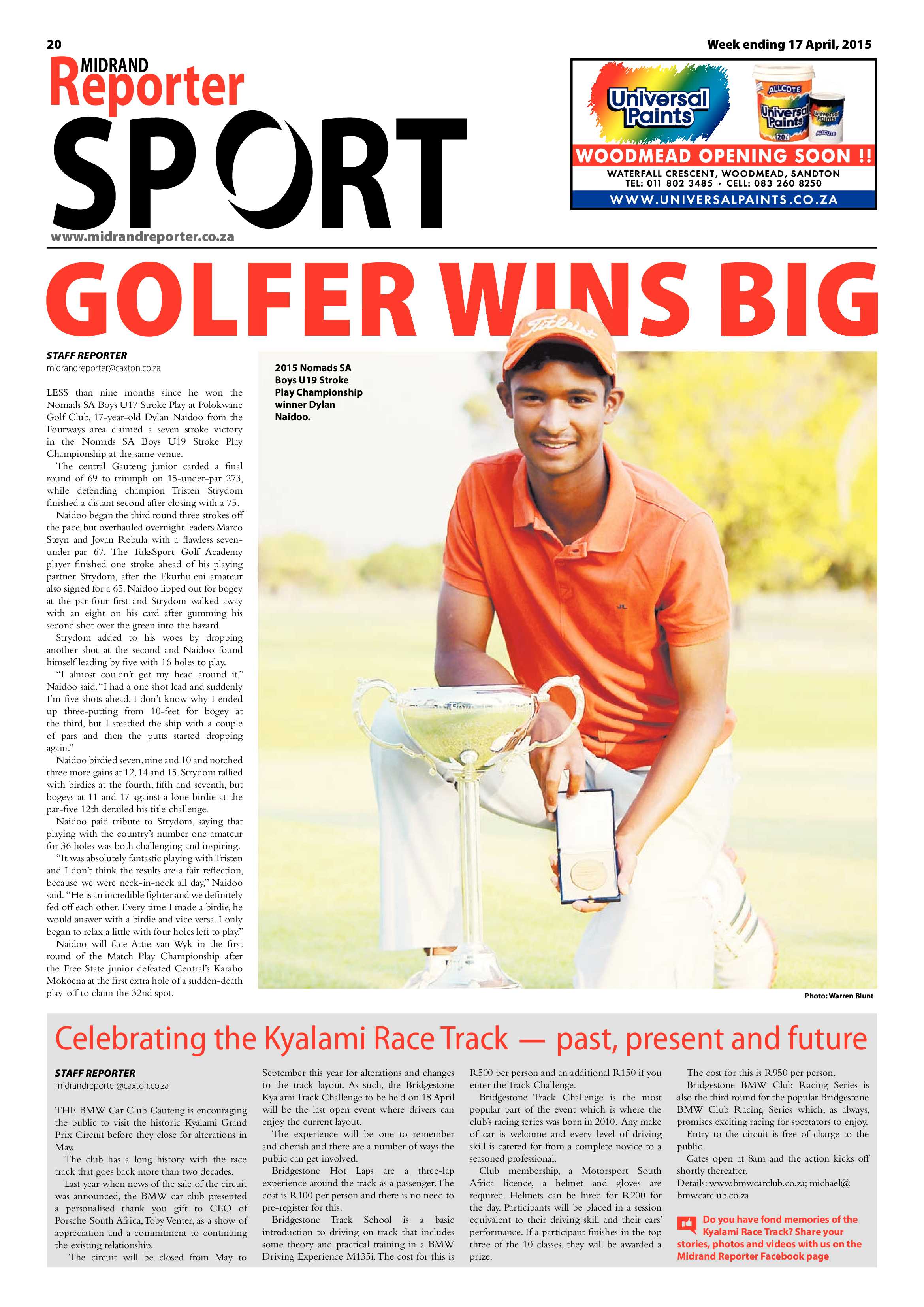 Midrand Reporter 17 April 2015 page 20