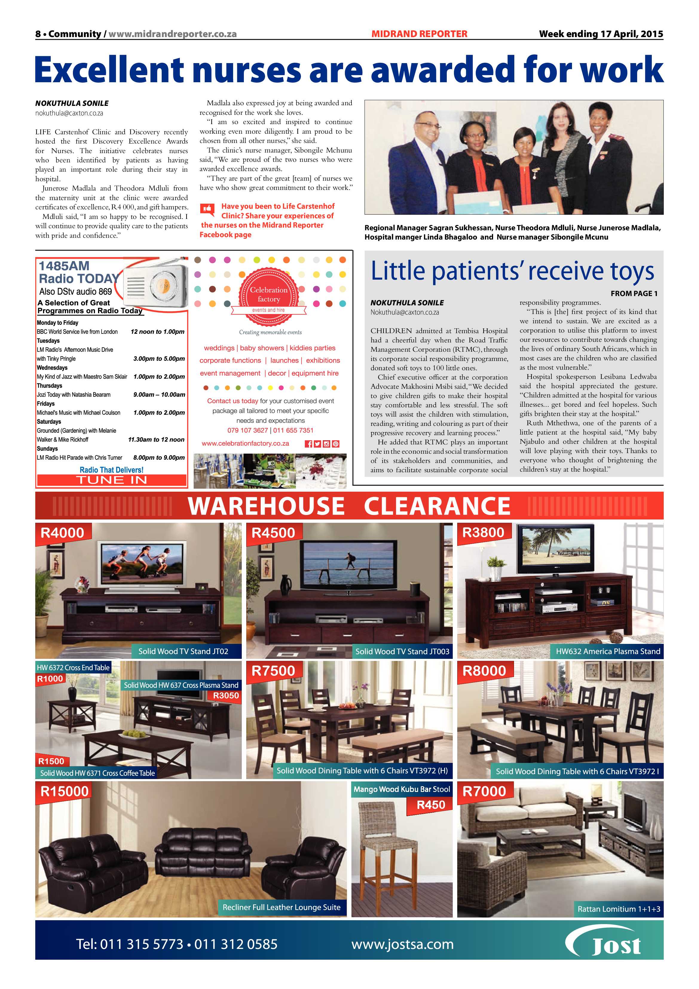 Midrand Reporter 17 April 2015 page 8