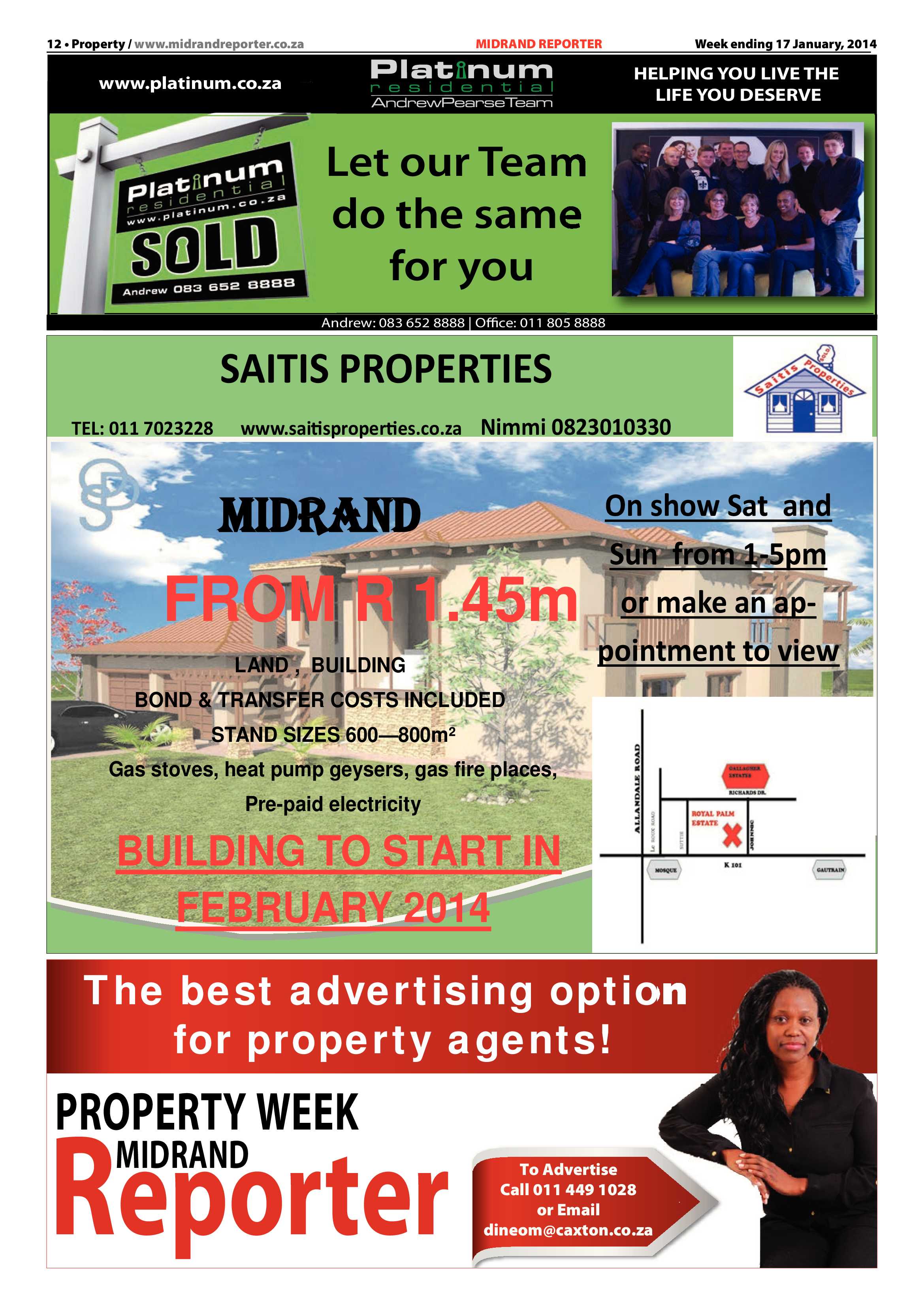 Midrand Reporter 17 January 2014 page 12