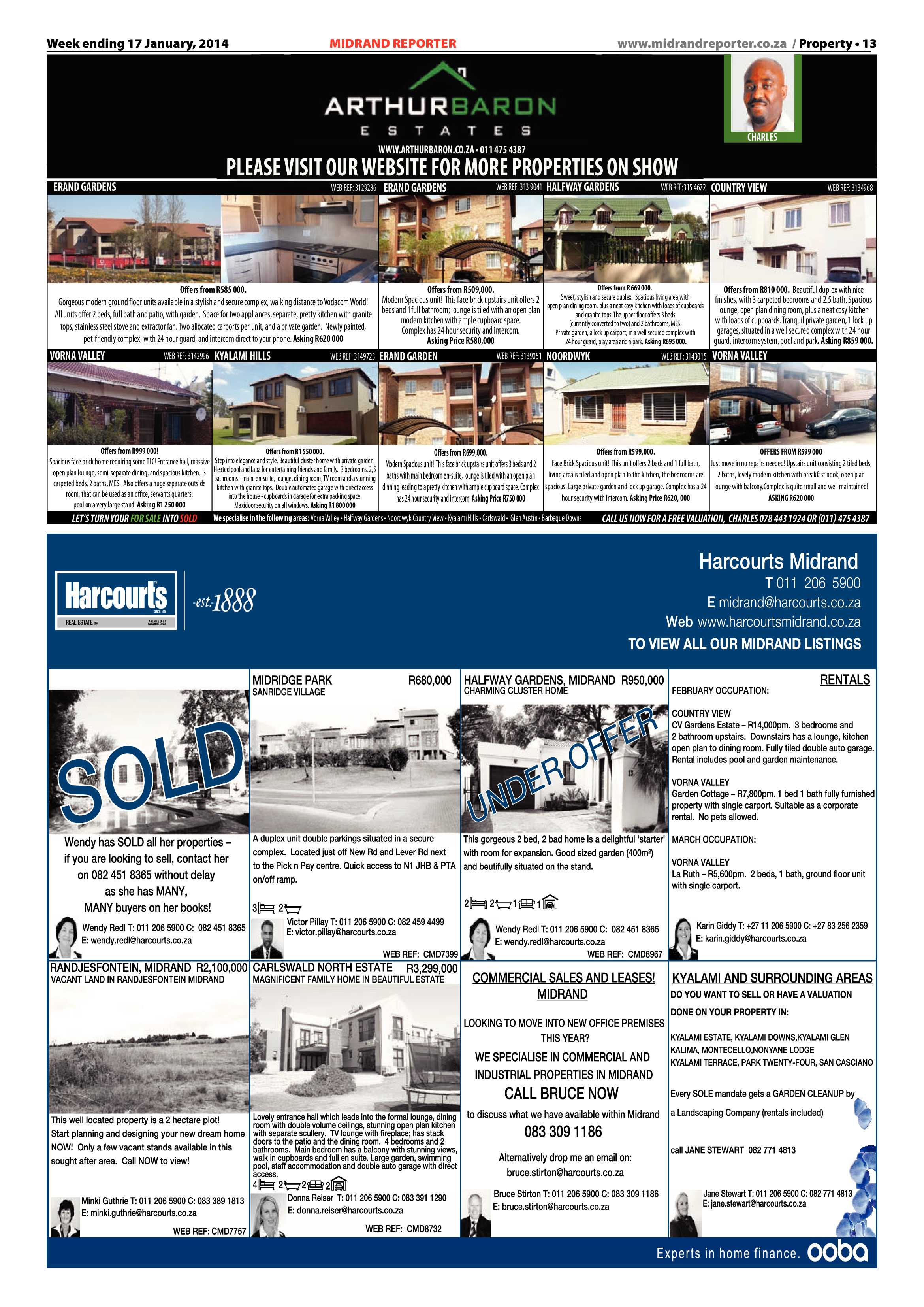 Midrand Reporter 17 January 2014 page 13