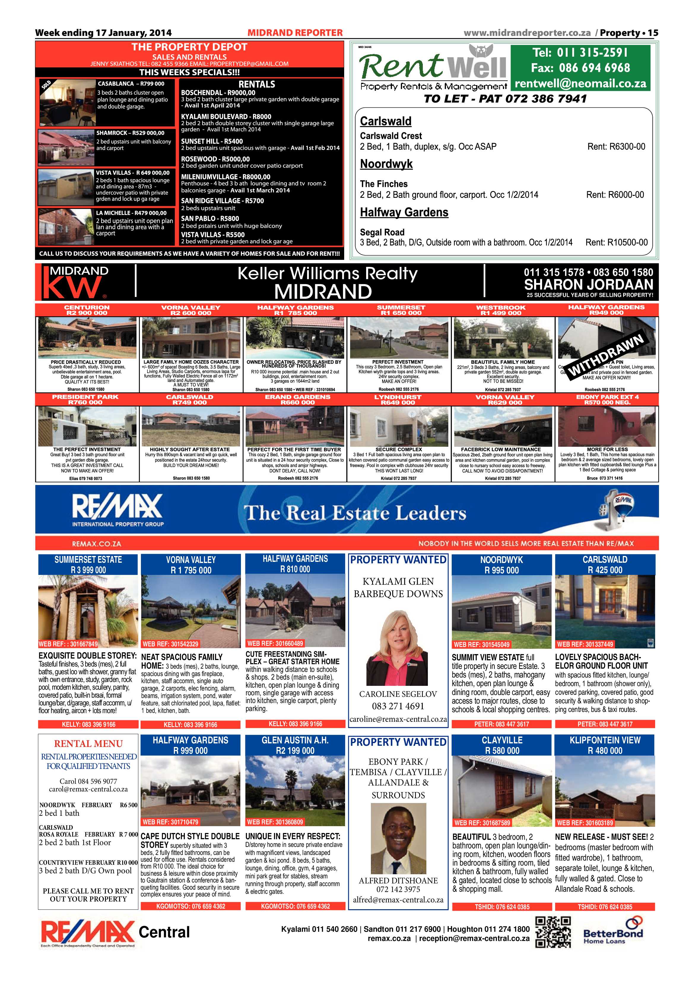 Midrand Reporter 17 January 2014 page 15