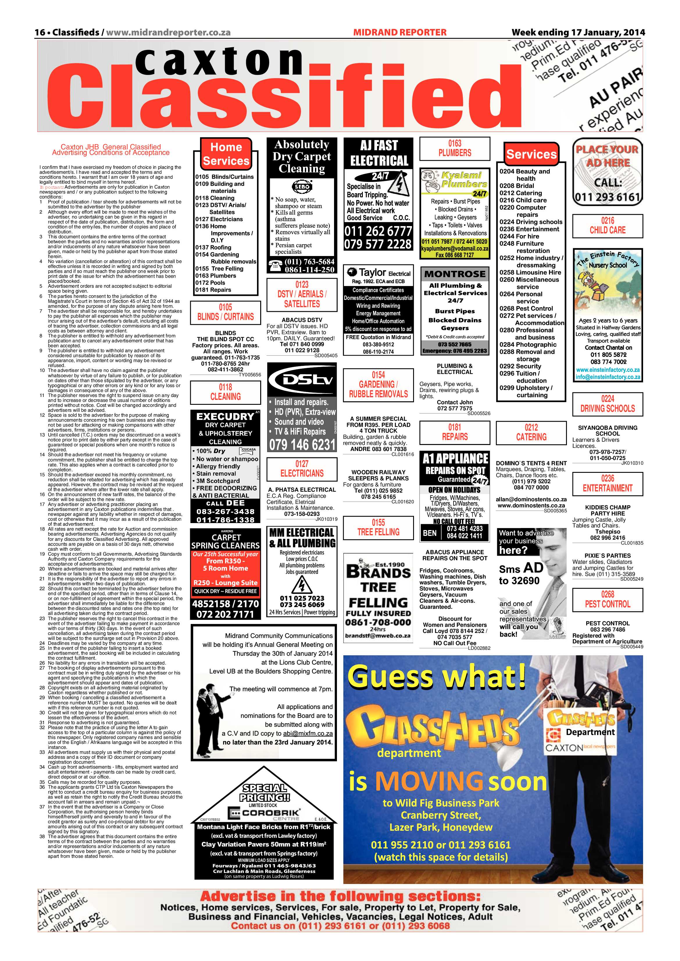 Midrand Reporter 17 January 2014 page 16