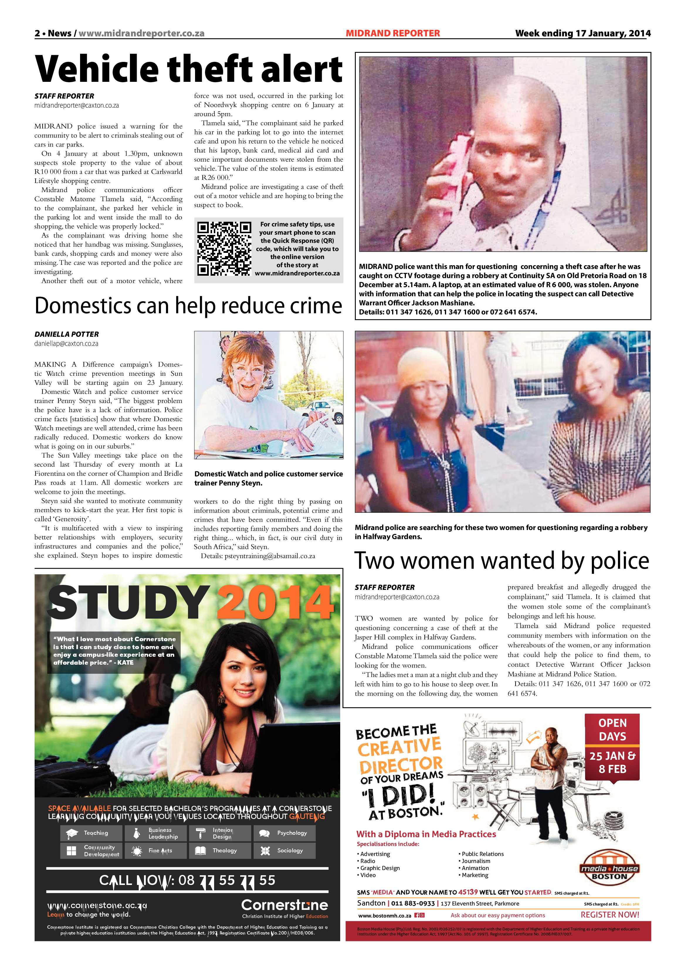 Midrand Reporter 17 January 2014 page 2