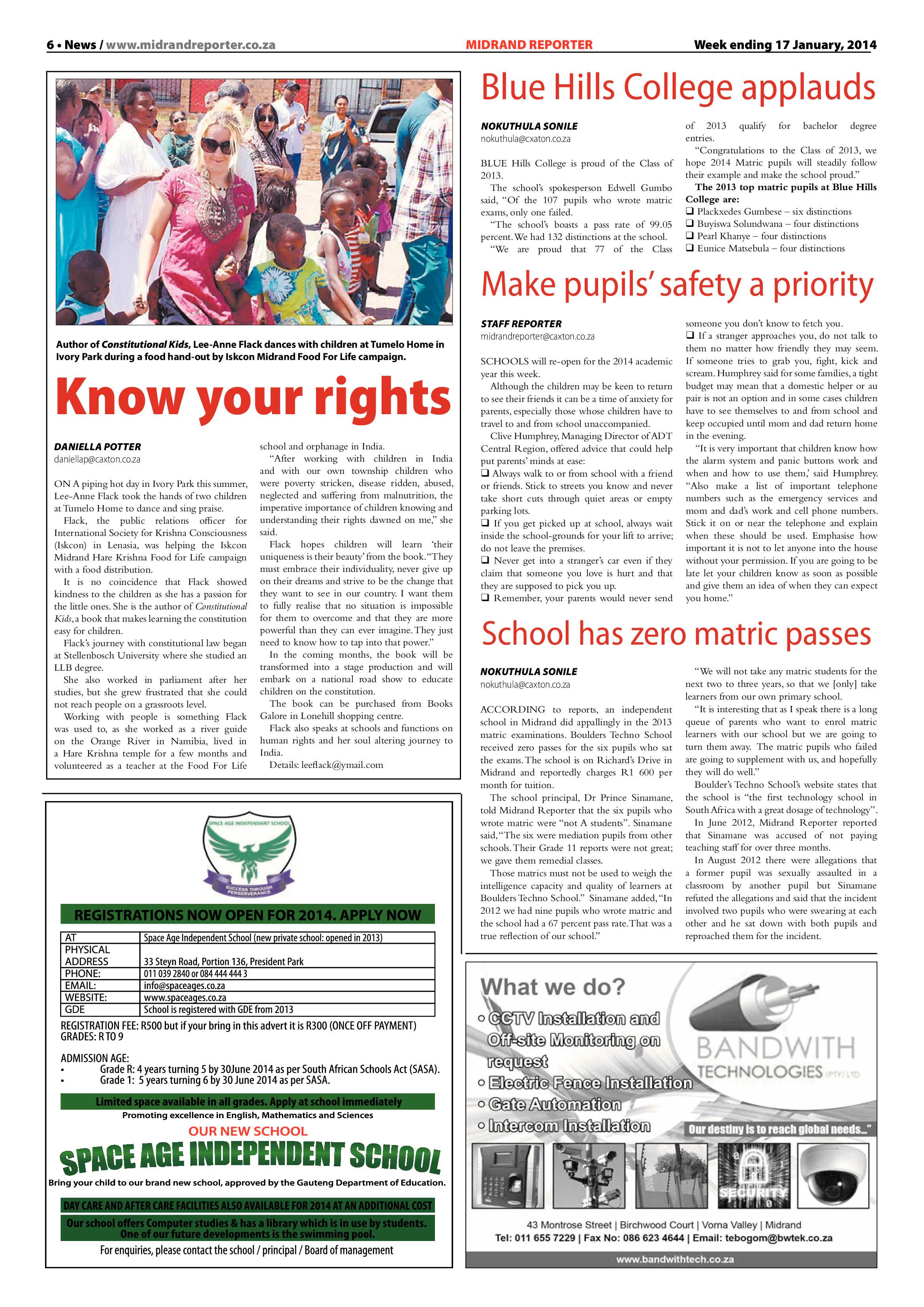 Midrand Reporter 17 January 2014 page 6