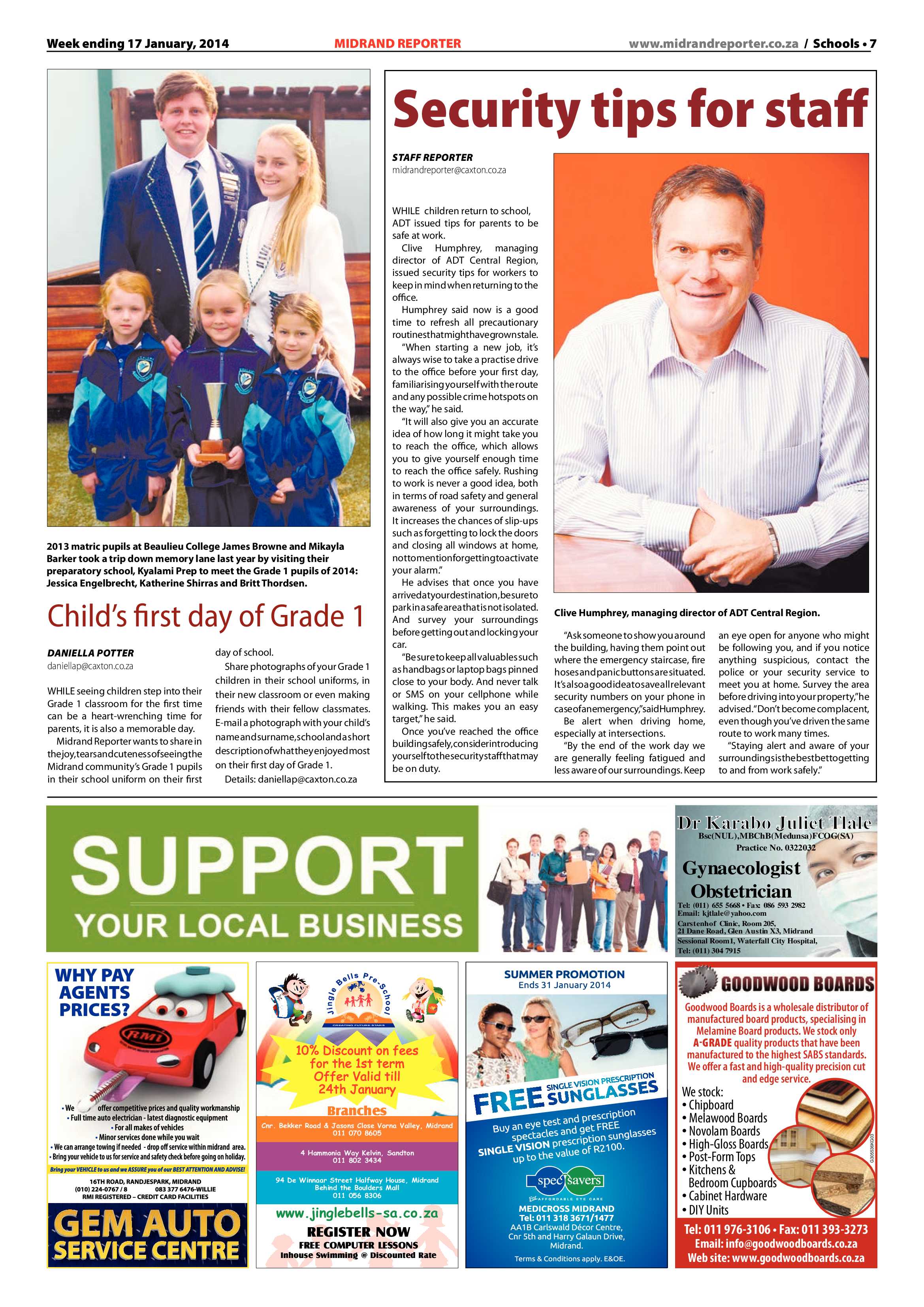 Midrand Reporter 17 January 2014 page 7