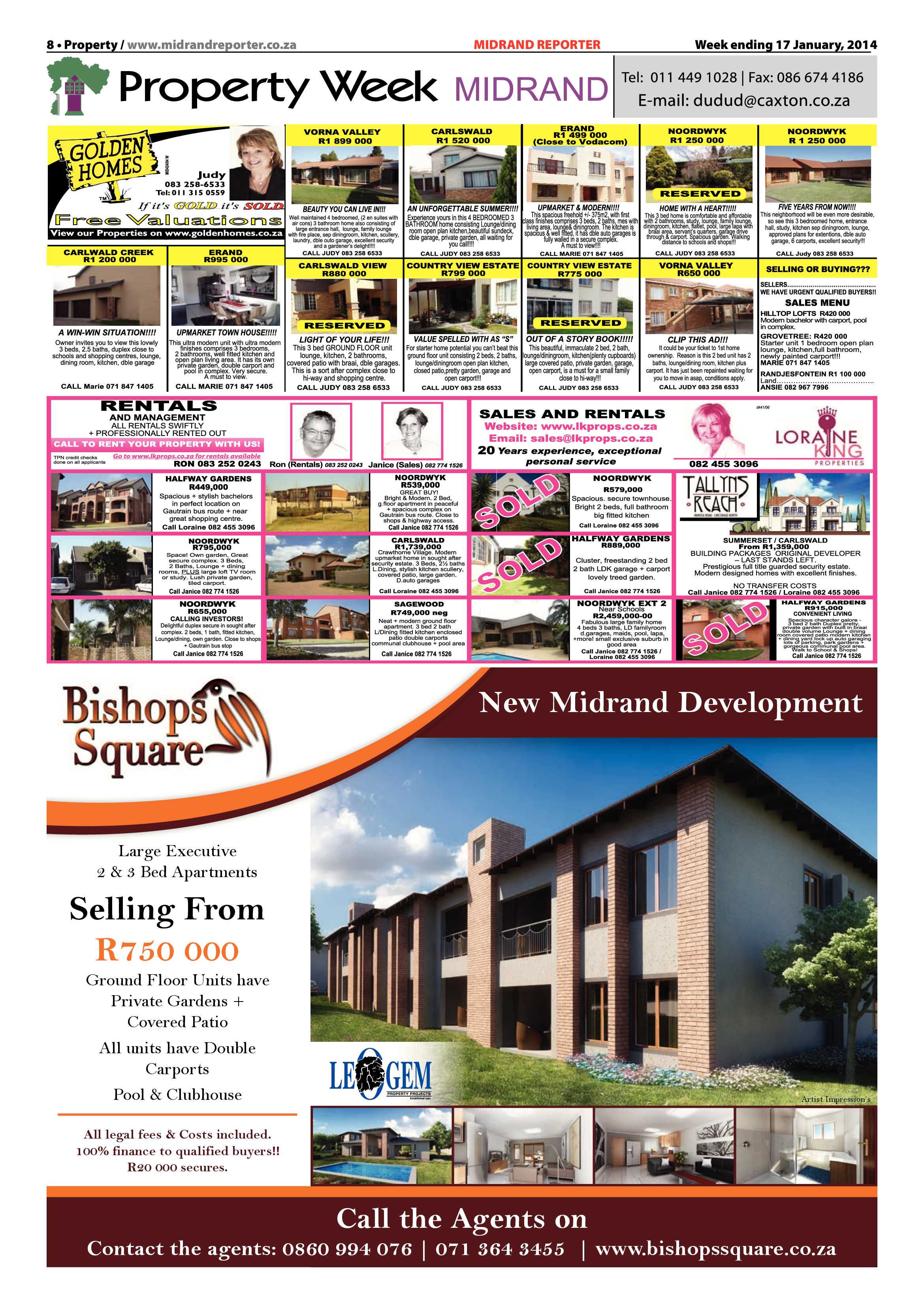 Midrand Reporter 17 January 2014 page 8