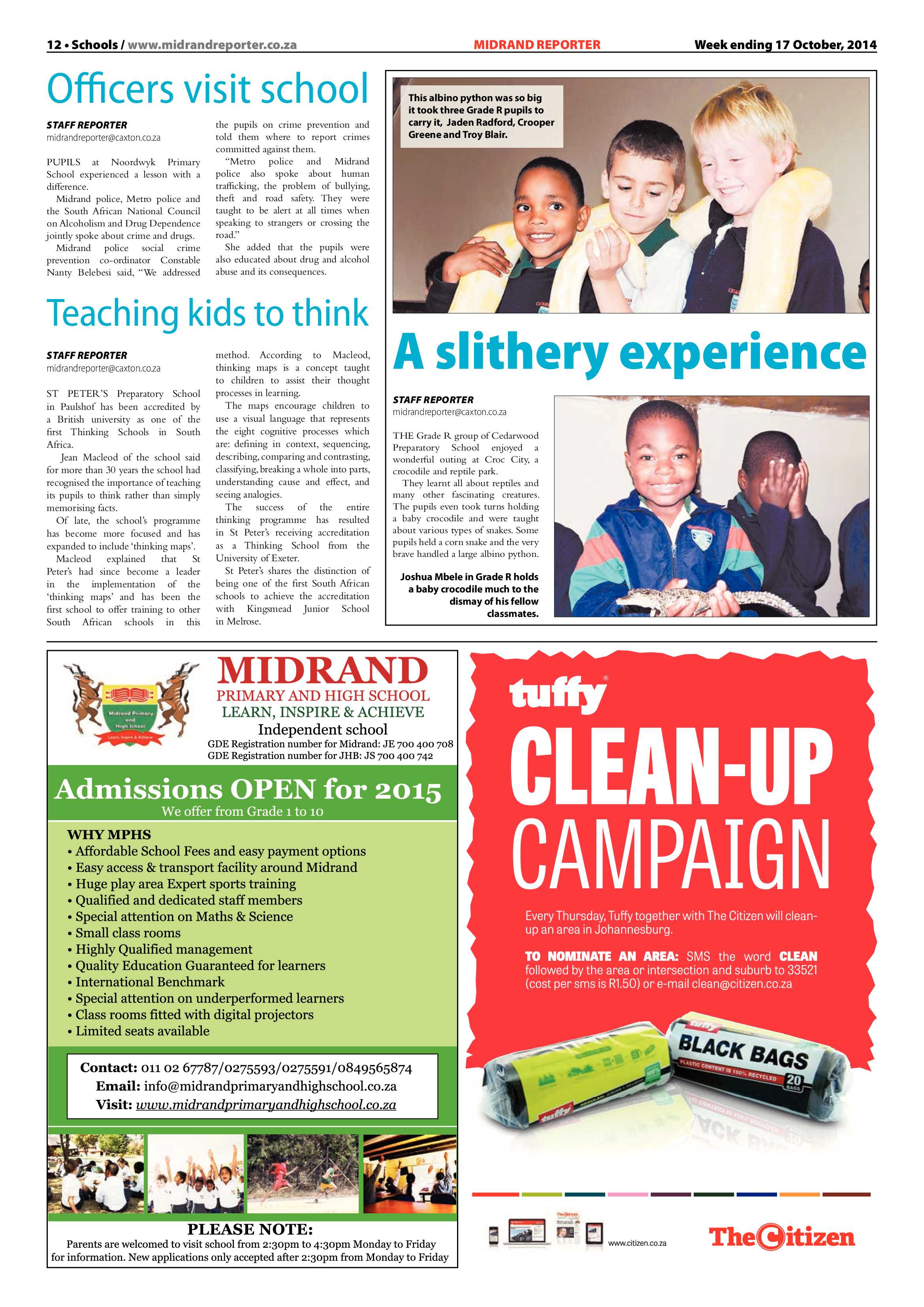 Midrand Reporter 17 October 2014 page 12
