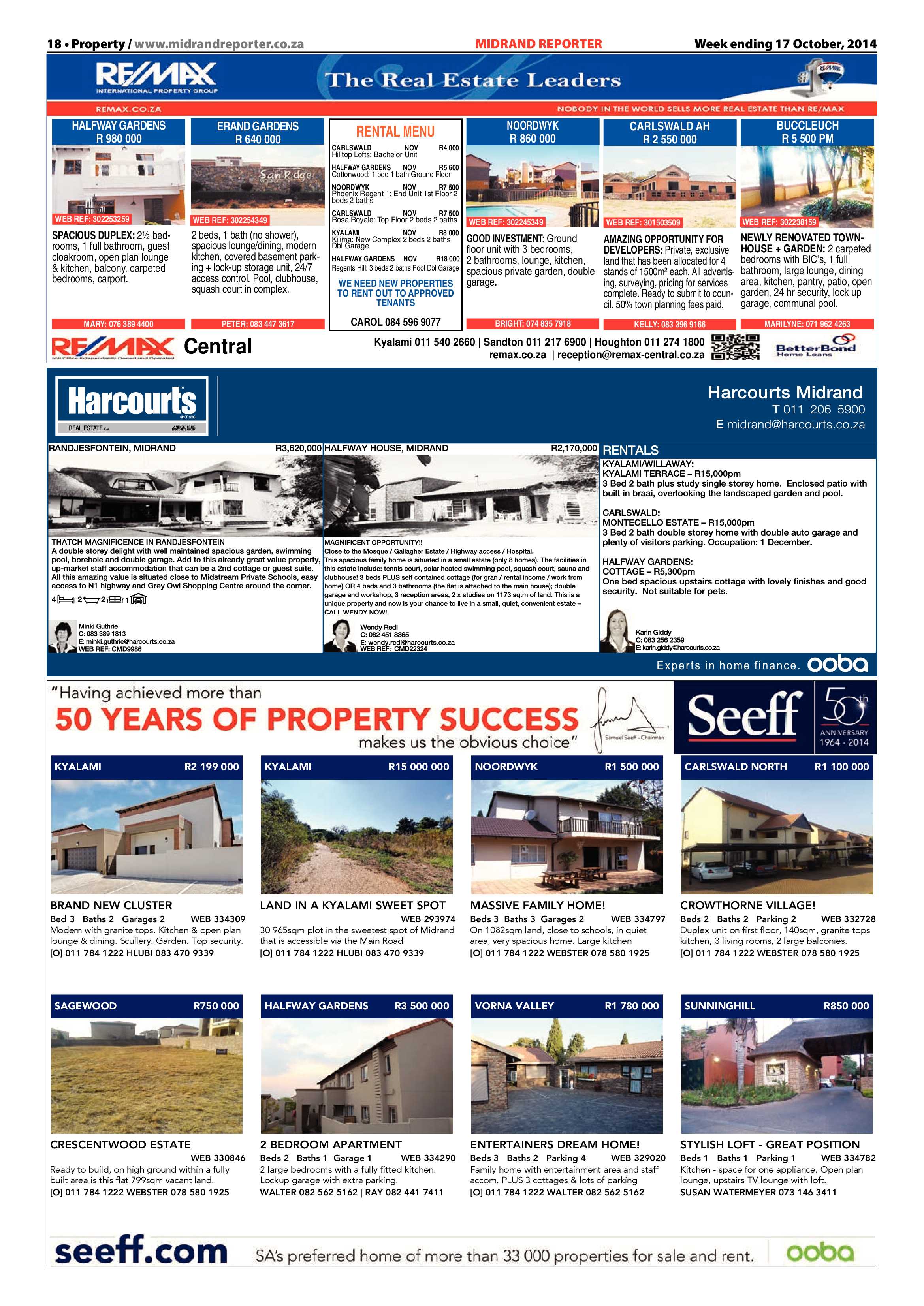 Midrand Reporter 17 October 2014 page 18