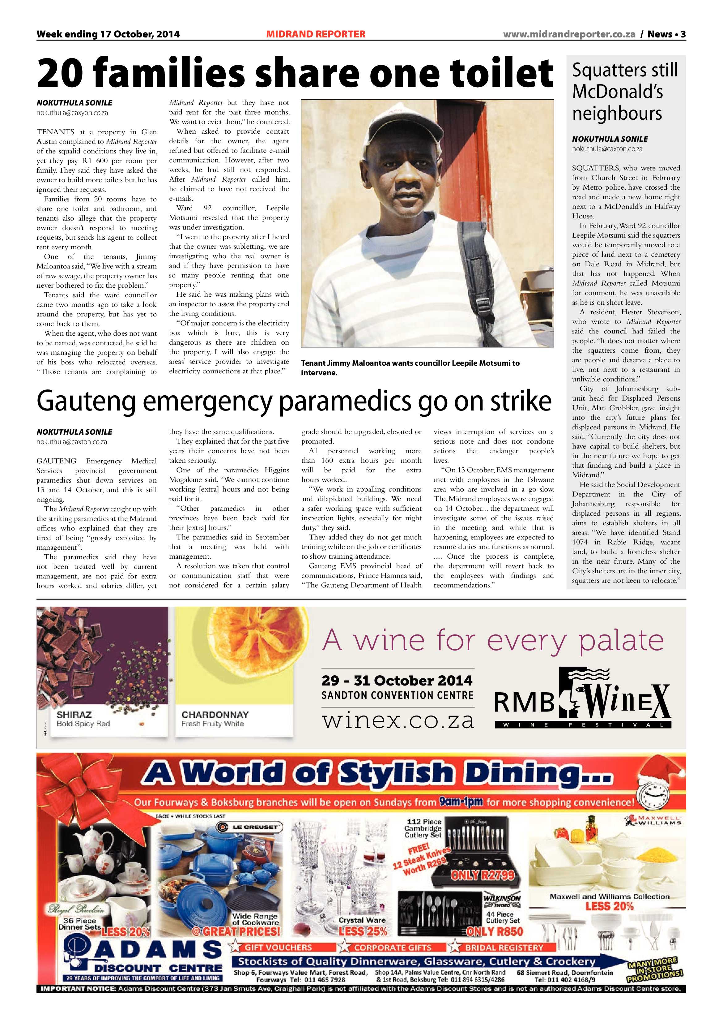 Midrand Reporter 17 October 2014 page 3