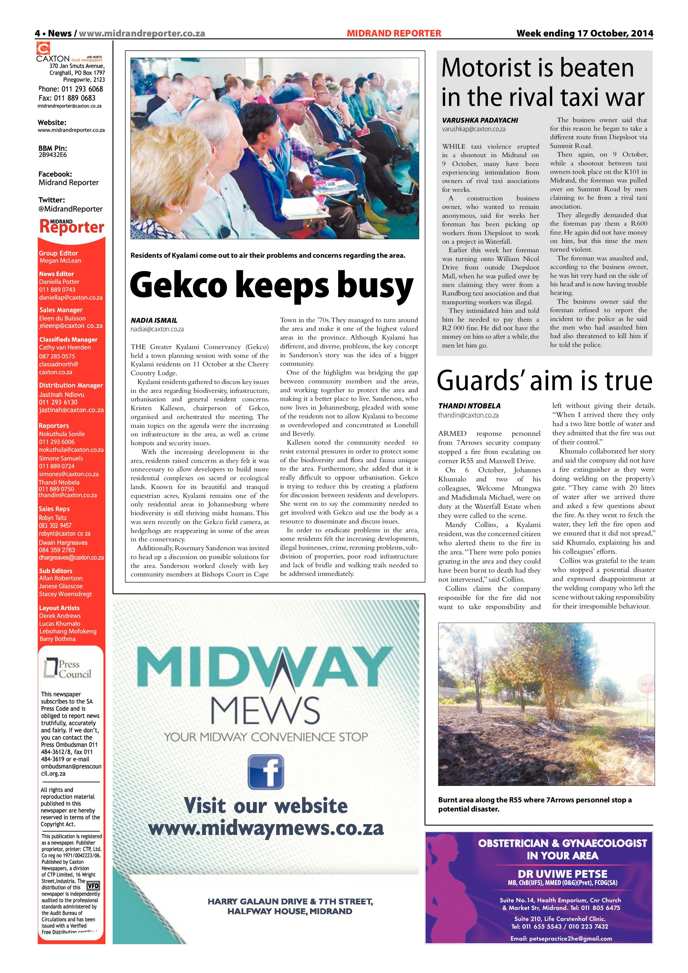 Midrand Reporter 17 October 2014 page 4