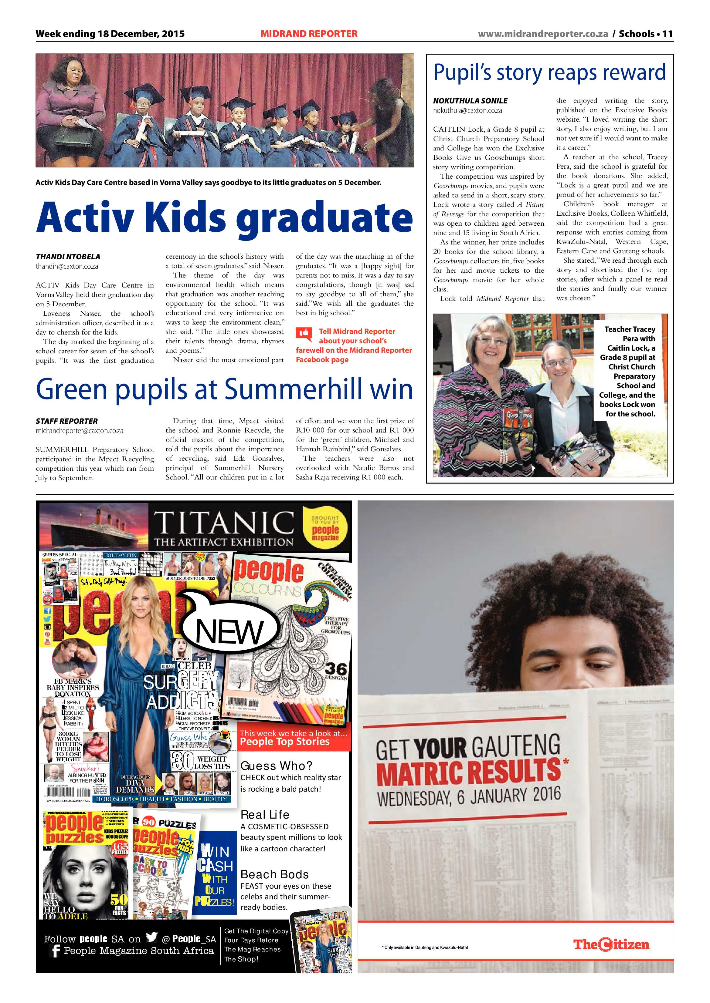Midrand Reporter 18 December 2015 page 11
