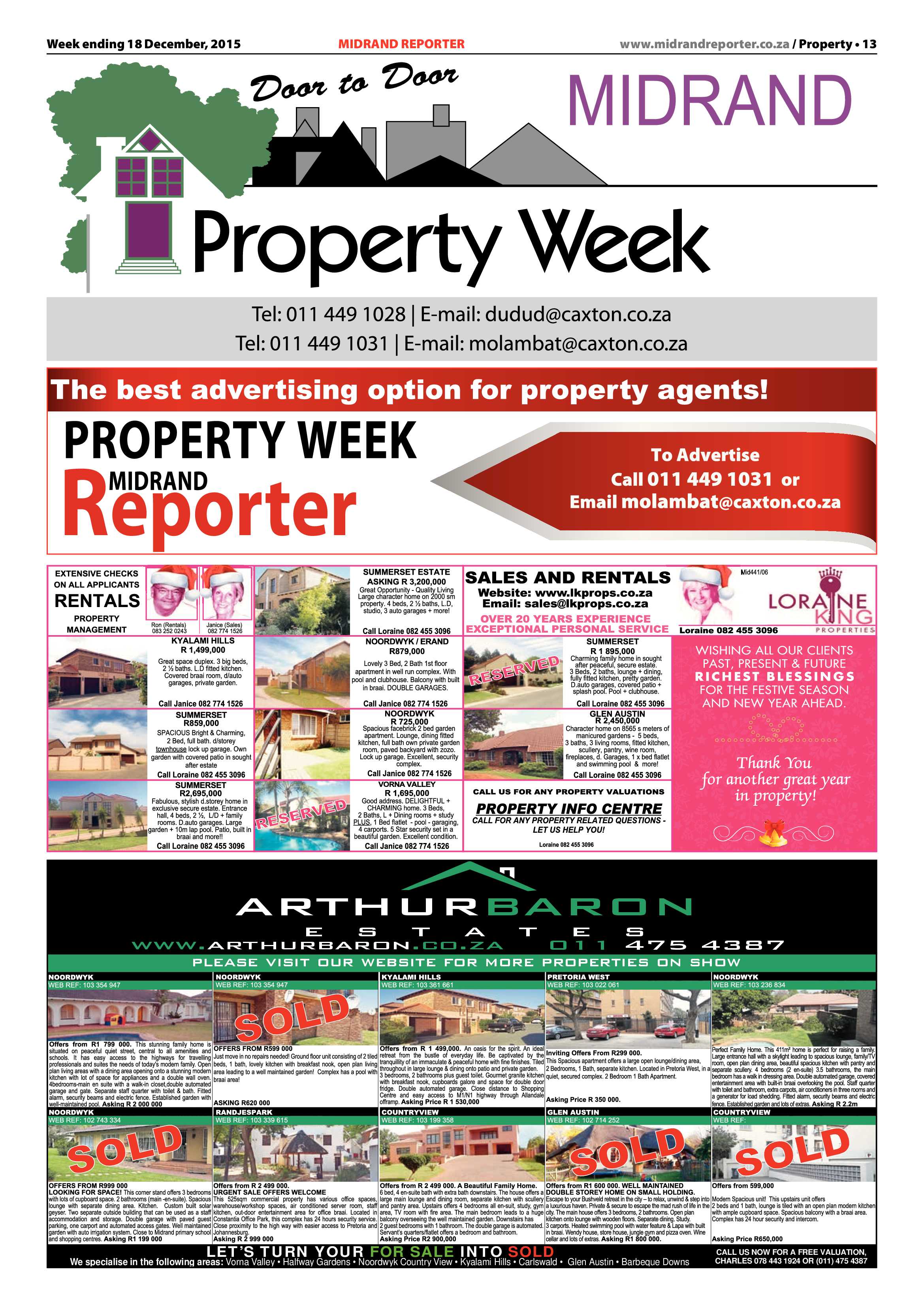 Midrand Reporter 18 December 2015 page 13