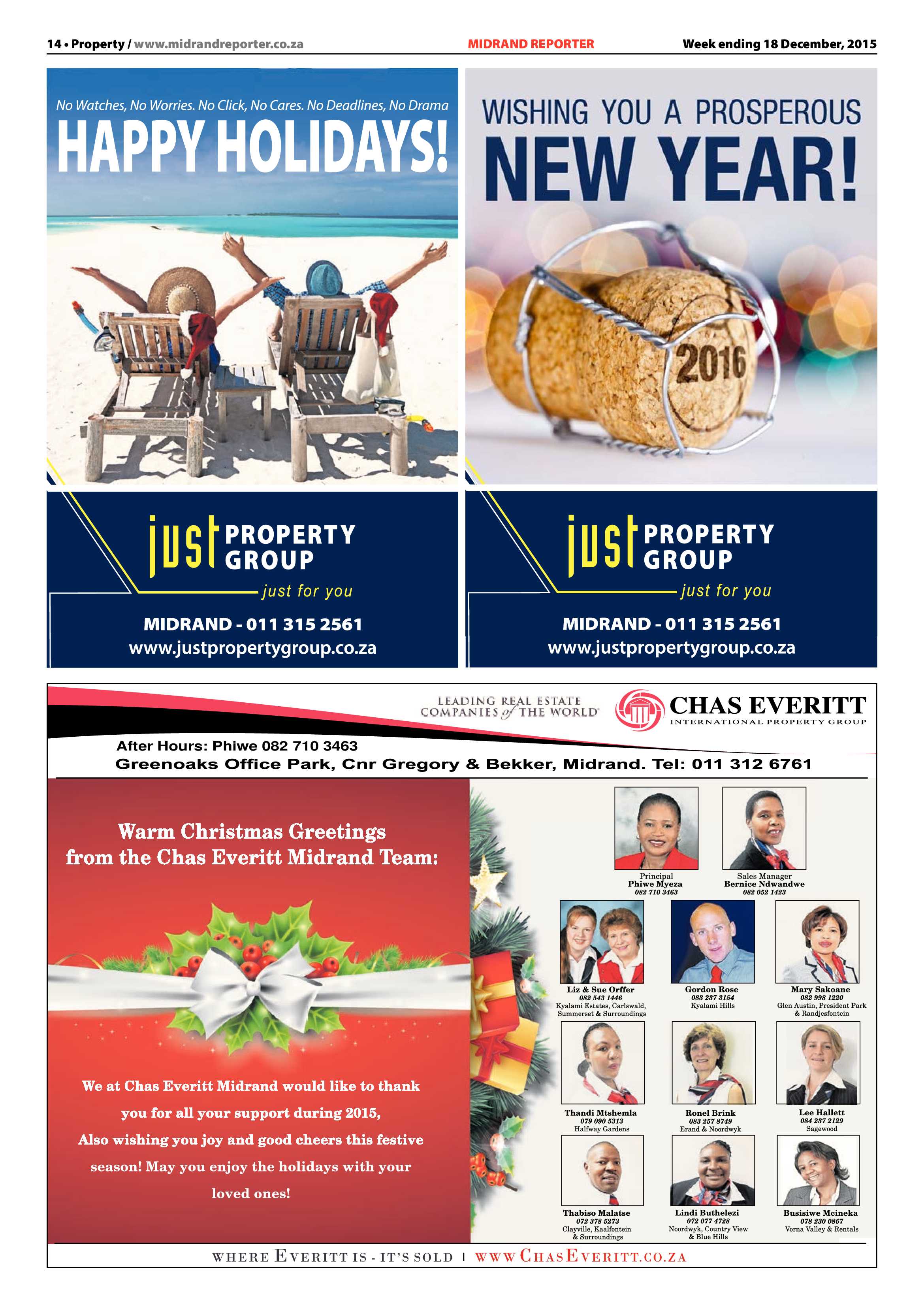 Midrand Reporter 18 December 2015 page 14