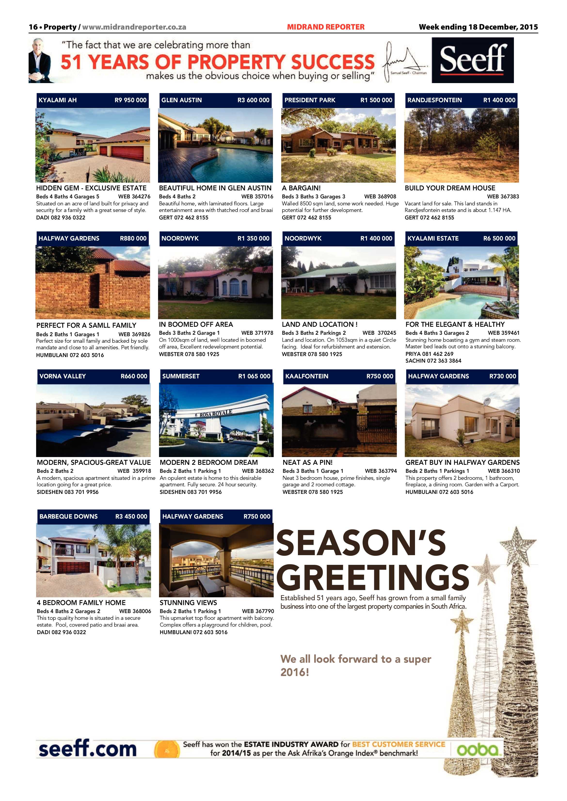 Midrand Reporter 18 December 2015 page 16